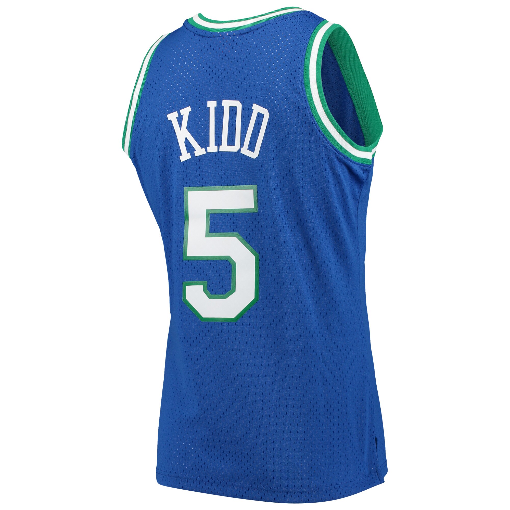 Jason Kidd Dallas Mavericks Mitchell & Ness Hardwood Classics Swingman Jersey - Blue - vstockx