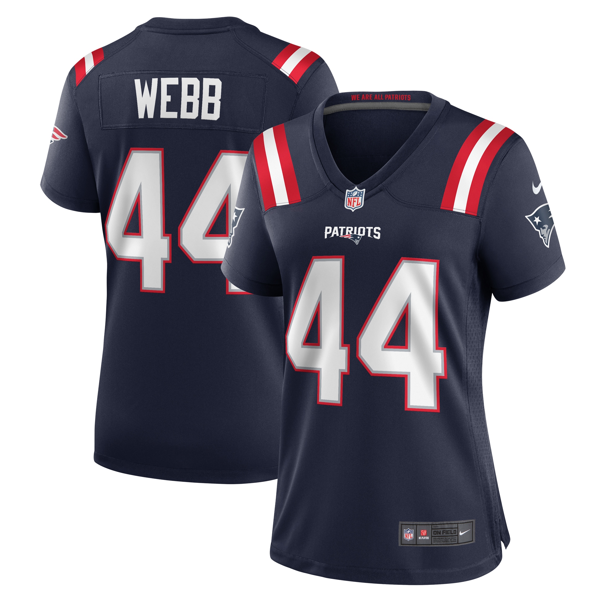 Raleigh Webb New England Patriots Nike Women's Home Game Player Jersey - Navy - vstockx