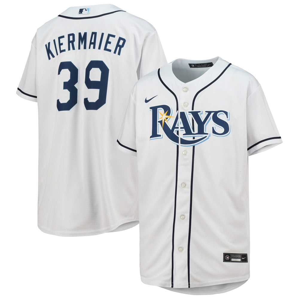 Youth Tampa Bay Rays Kevin Kiermaier Home Player Jersey - White - vstockx