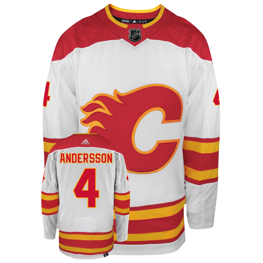 Rasmus Andersson Calgary Flames Adidas Primegreen Authentic NHL Hockey Jersey - vstockx