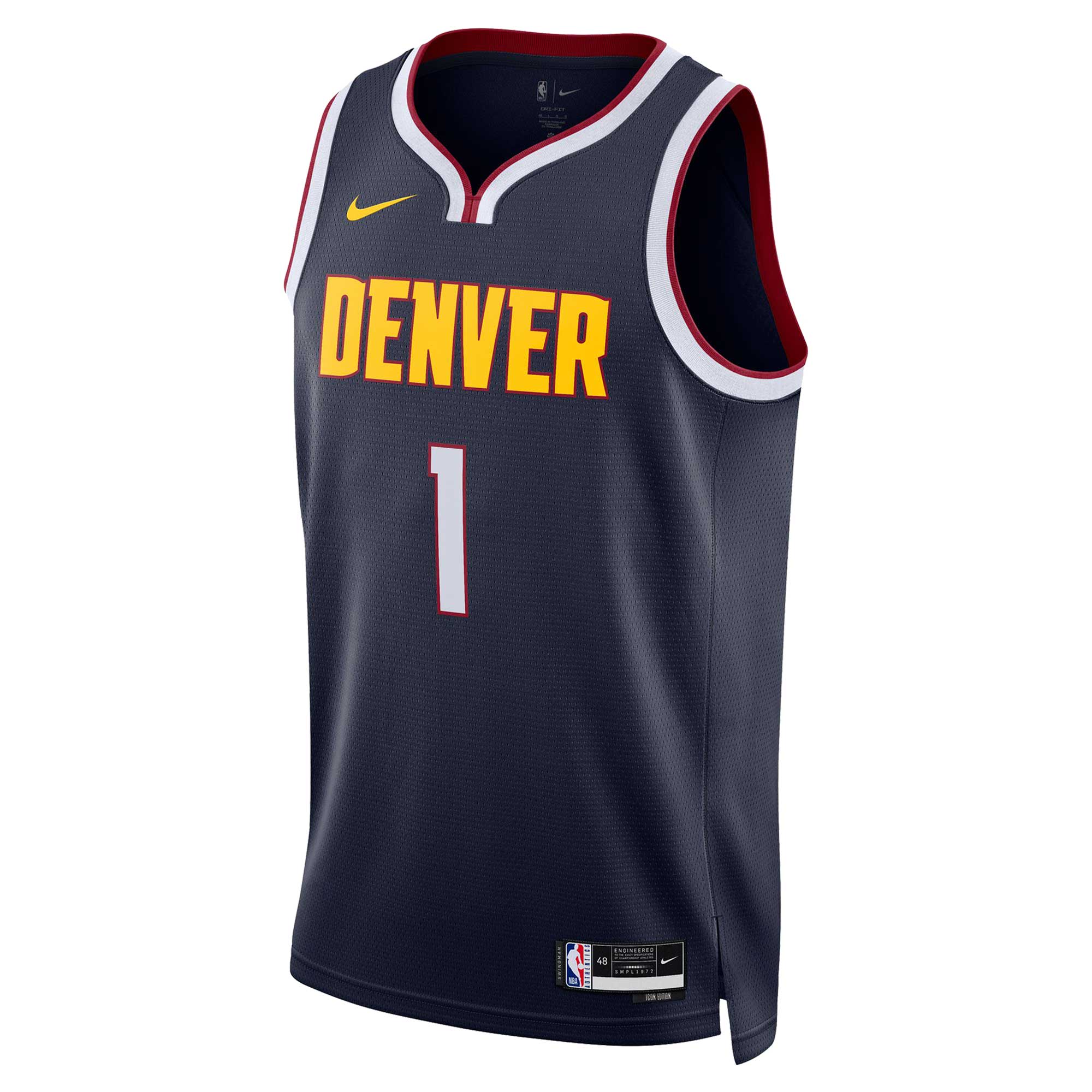 Michael Porter Jr. Denver Nuggets Nike Unisex Swingman Jersey - Association Edition - Navy - vstockx