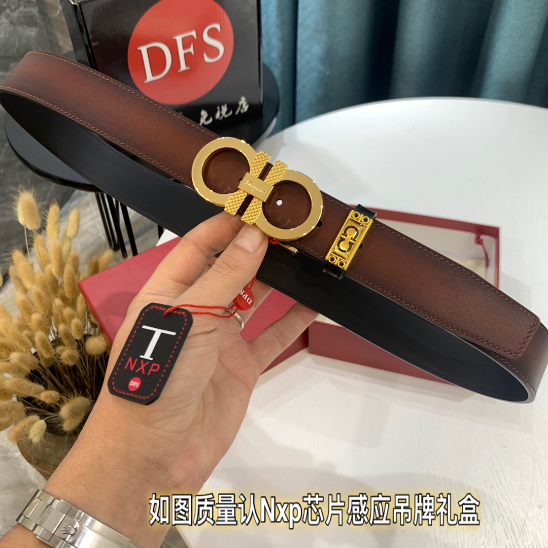 Streetwear Belt Ferragamo 319424 size:3.5cm - vstockx