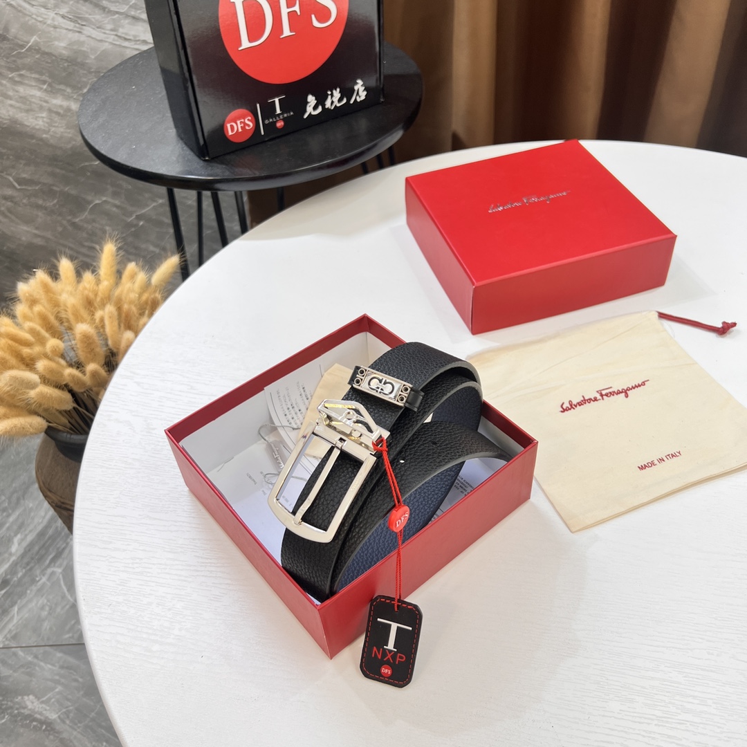 Streetwear Belt Ferragamo 320036 size:3.5cm - vstockx