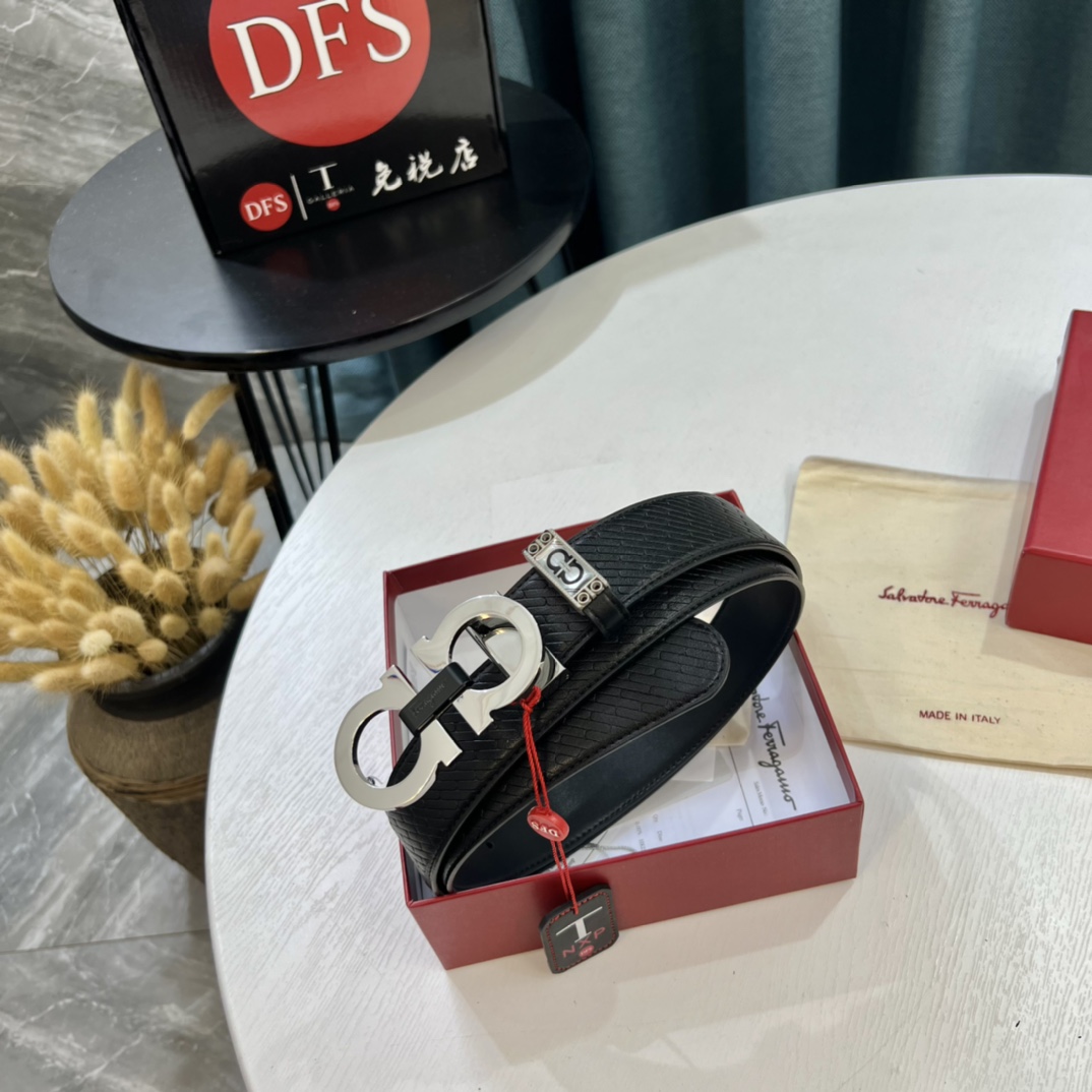 Streetwear Belt Ferragamo 319633 size:3.5cm - vstockx