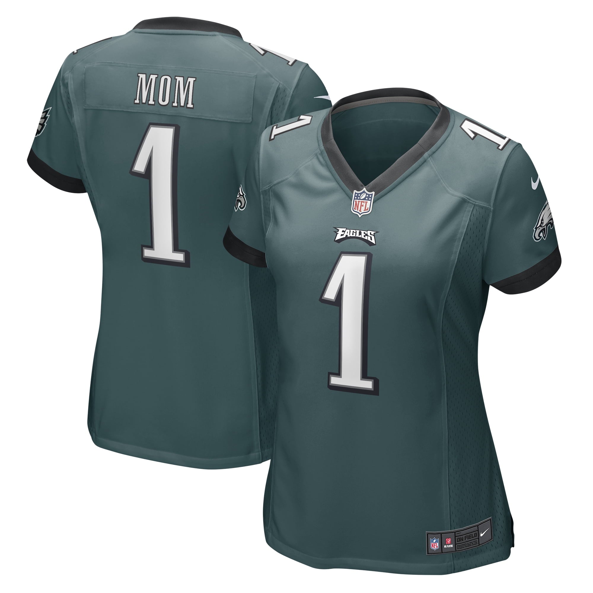 Women's Nike Number 1 Mom Midnight Green Philadelphia Eagles Game Jersey - vstockx
