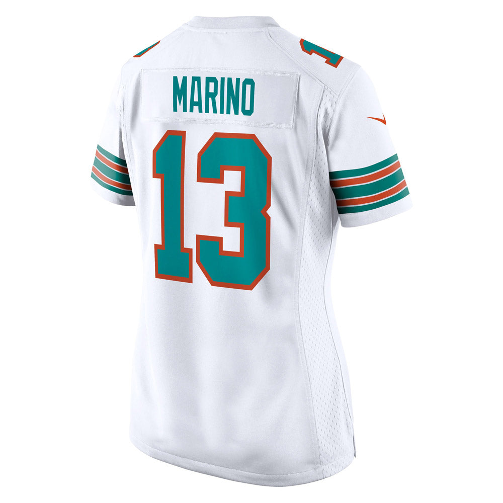 Women's Miami Dolphins Dan Marino Retired Player Jersey White - vstockx