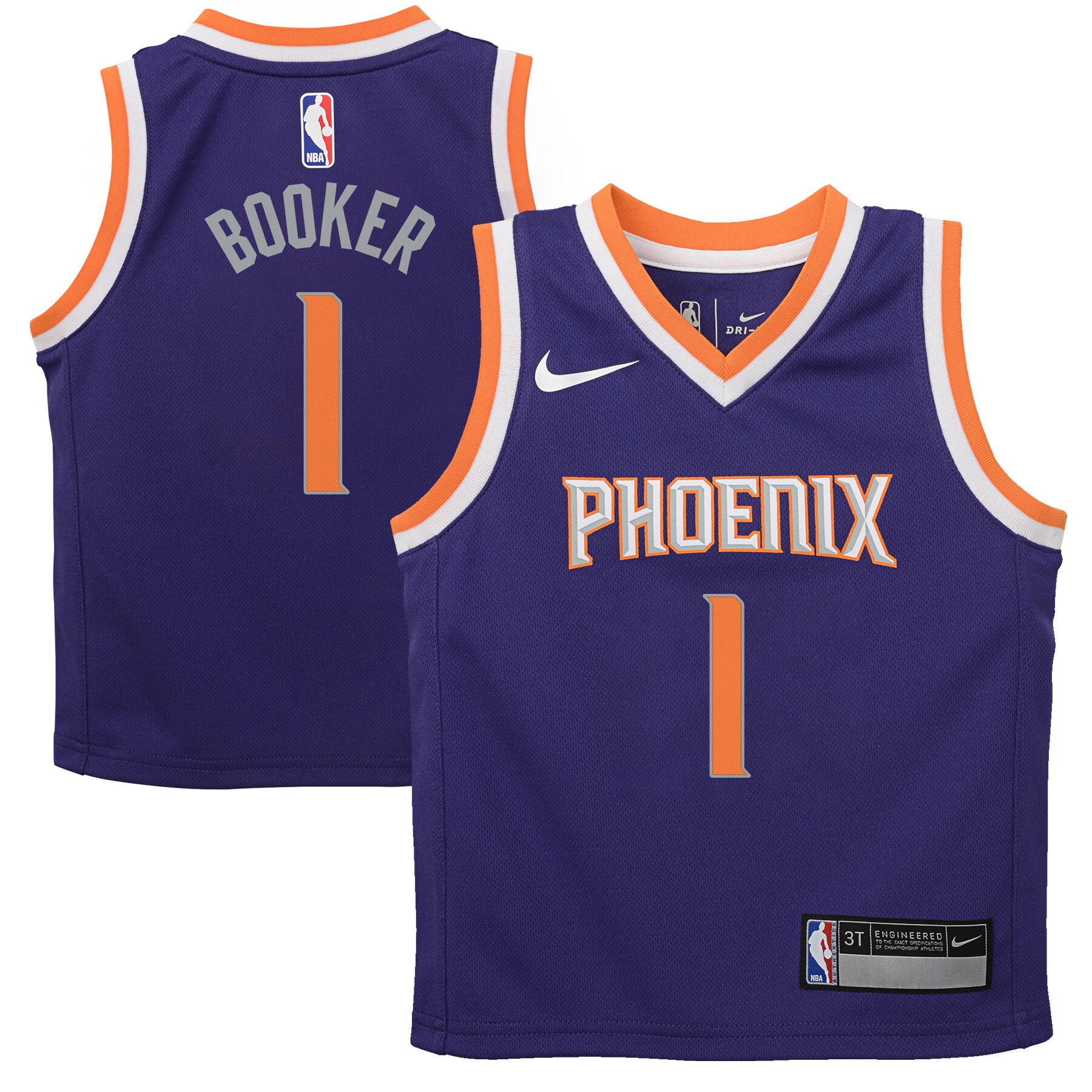Devin Booker Phoenix Suns Nike Toddler Replica Jersey Purple - Icon Edition - vstockx