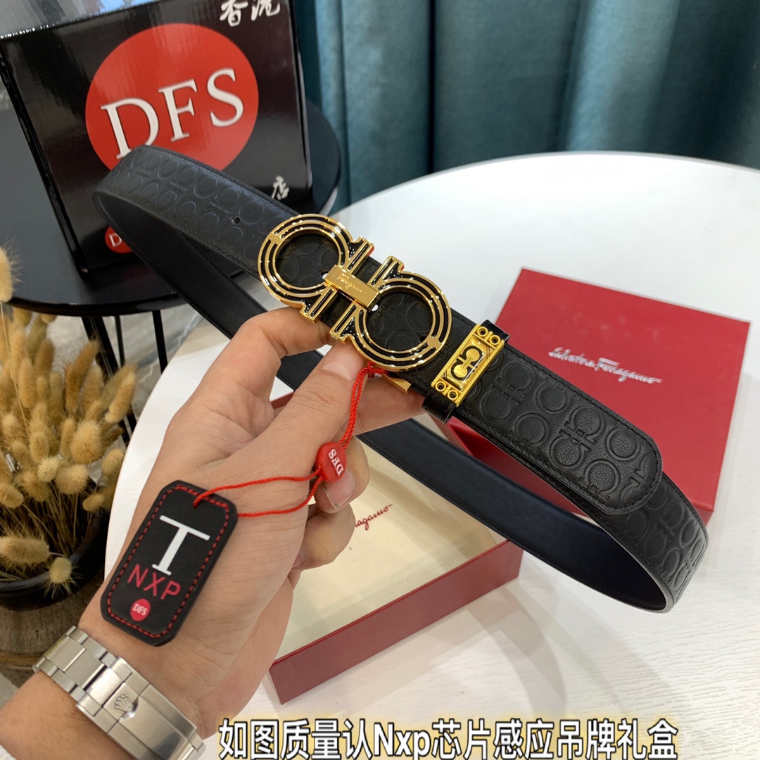 Streetwear Belt Ferragamo 319637 size:3.5cm - vstockx