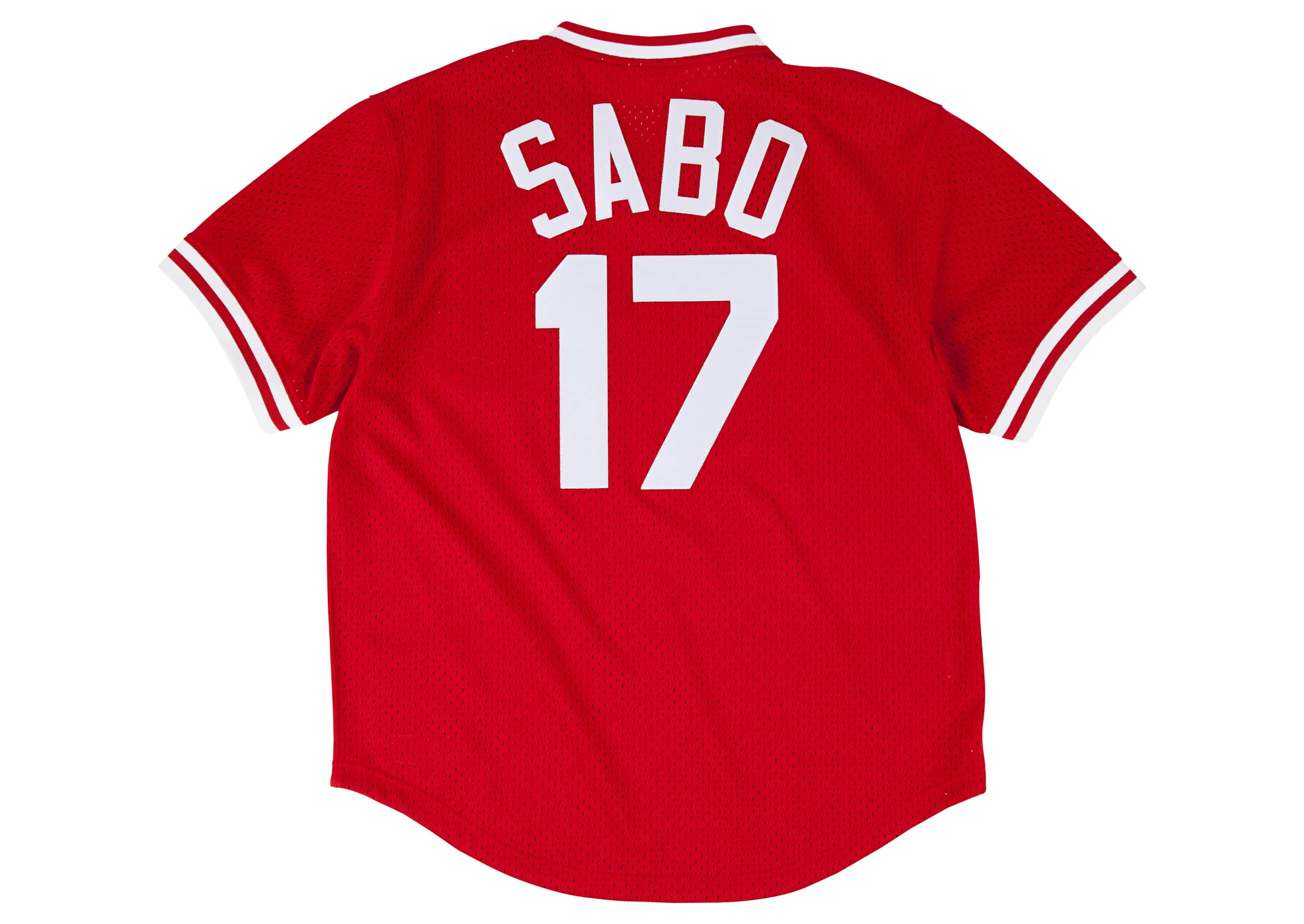Chris Sabo 1990 Authentic Mesh BP Jersey Cincinnati Reds - vstockx