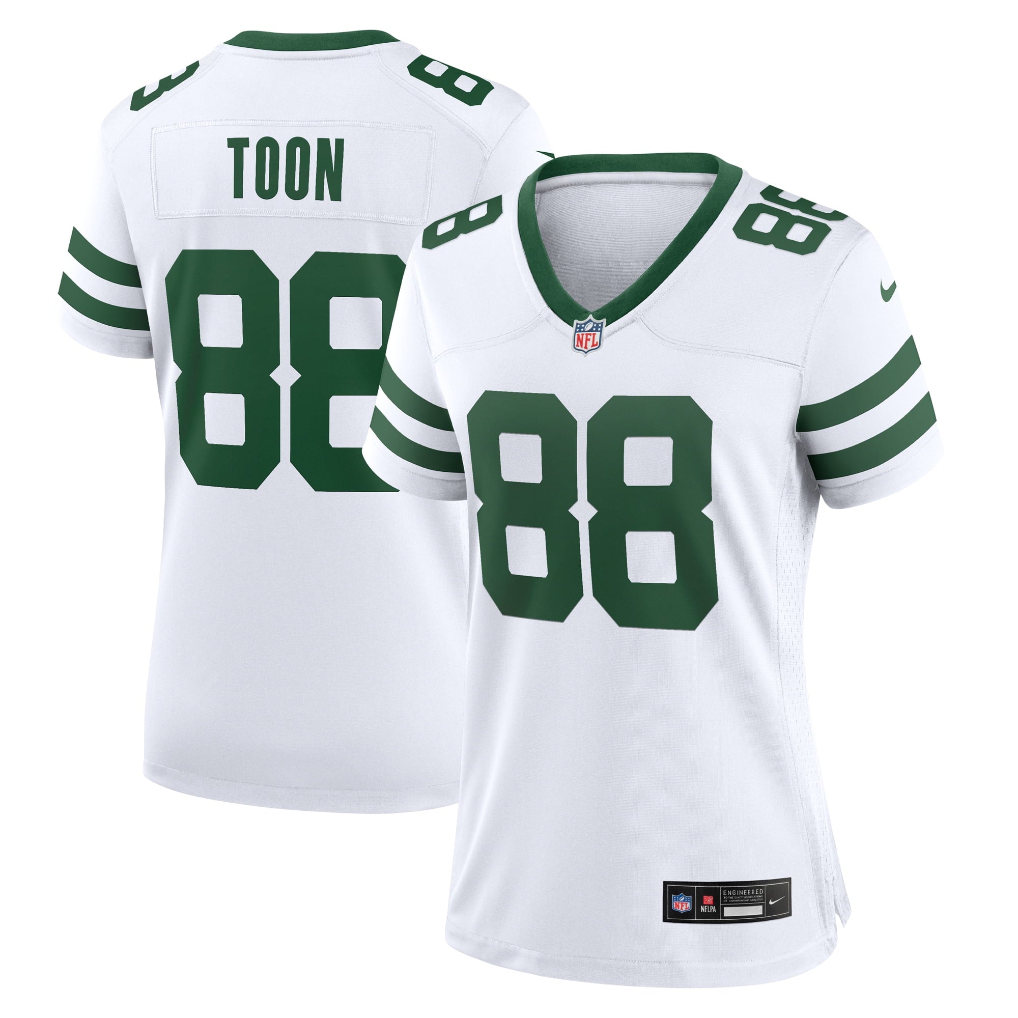 Women's Nike Al Toon White New York Jets Legacy Retired Player Game Jersey - vstockx