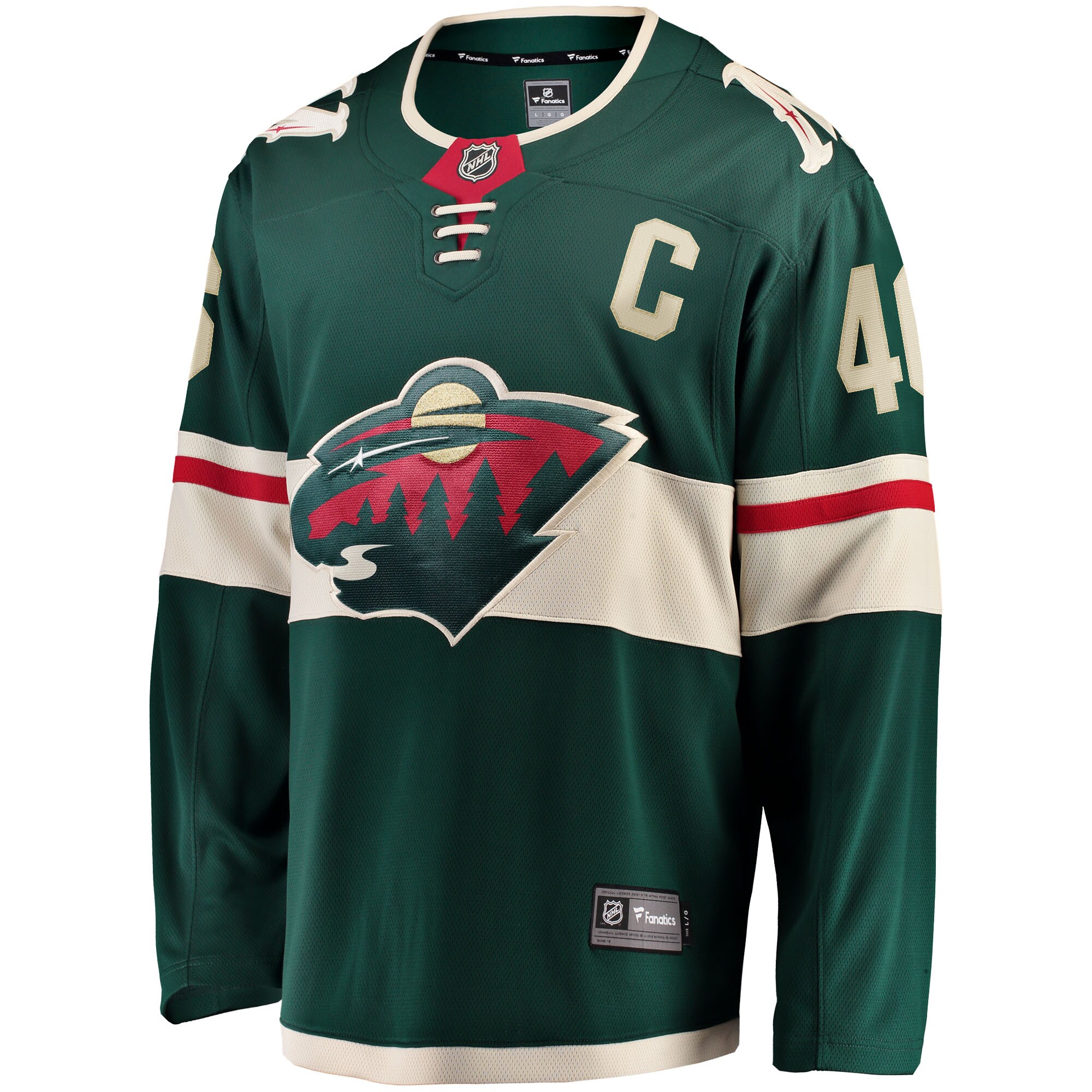 Jared Spurgeon Minnesota Wild Home Breakaway Player Jersey - Green - vstockx