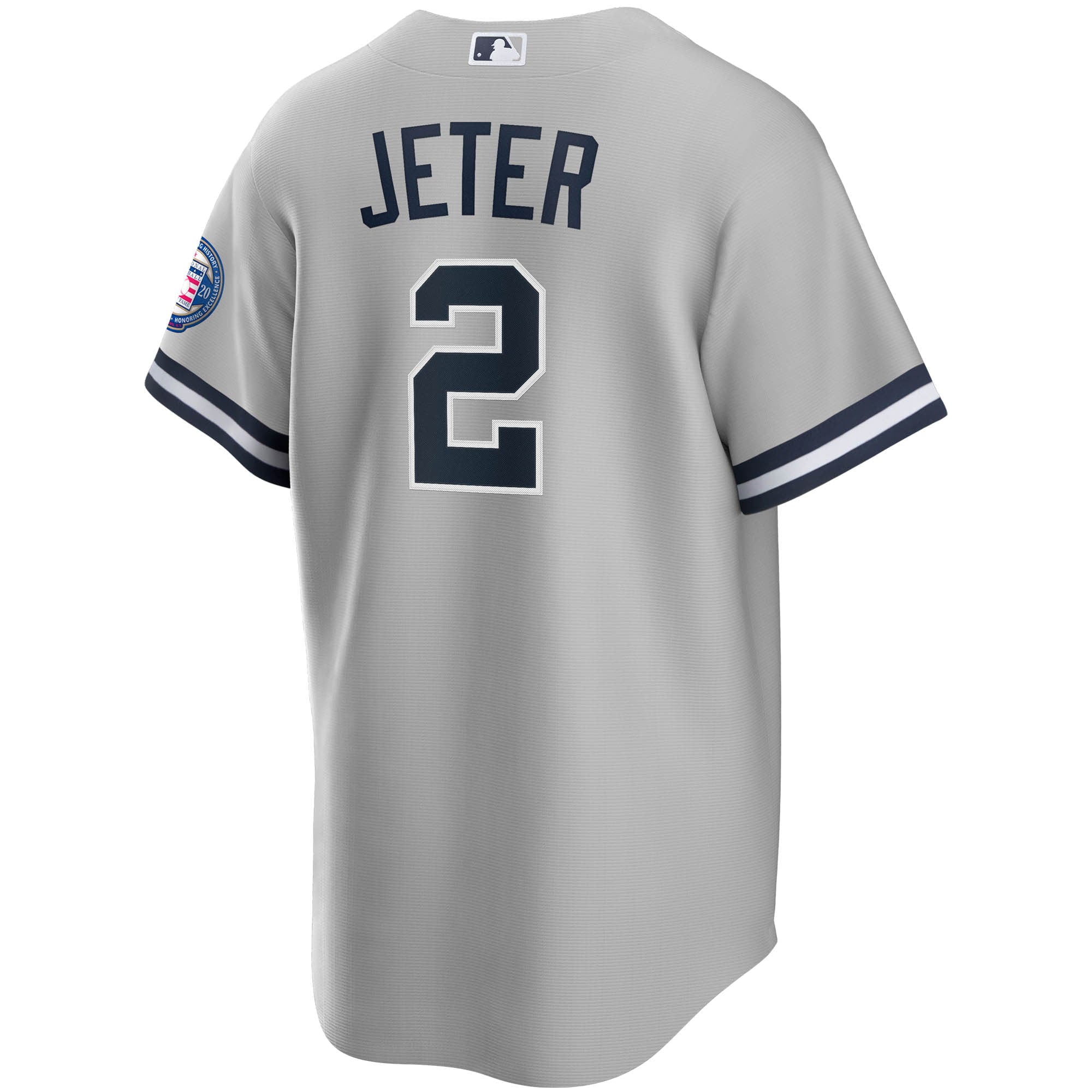 Men's Nike Derek Jeter Gray New York Yankees 2020 Hall of Fame Induction Road Replica Player Name Jersey - vstockx