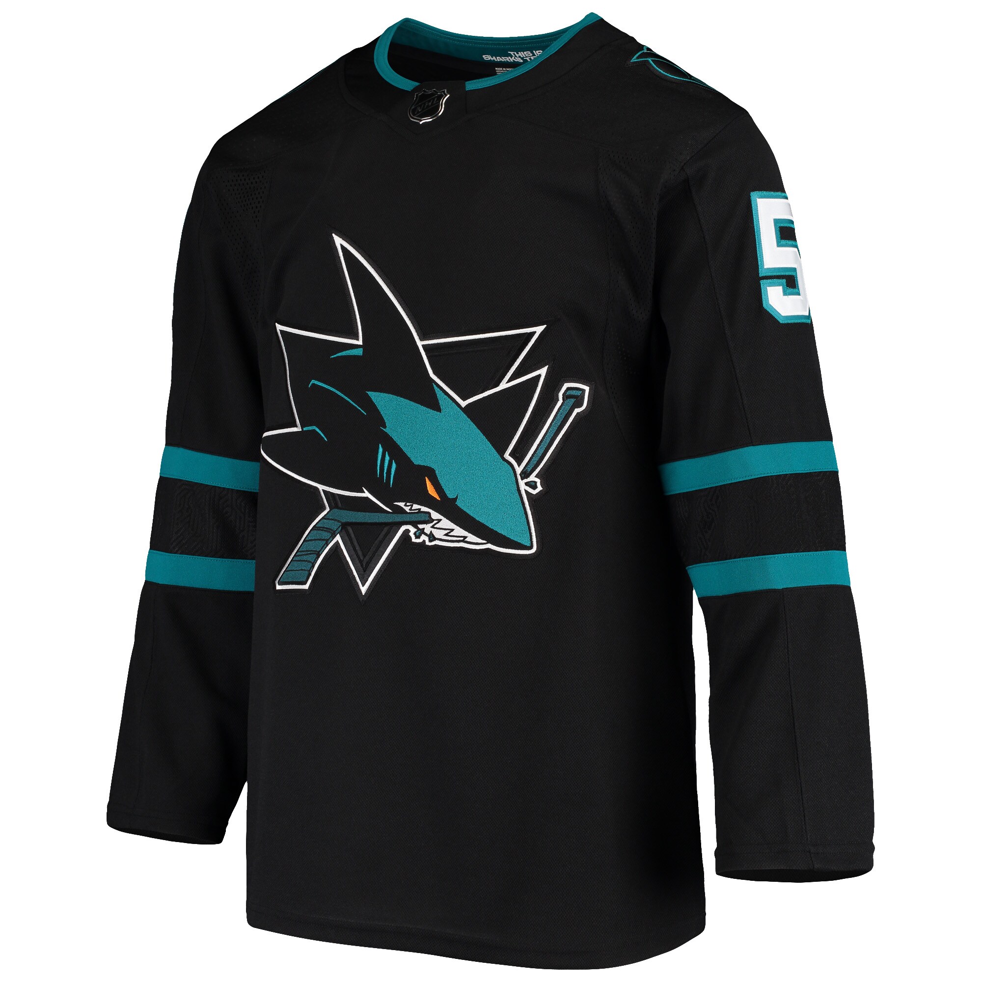 Radim Simek San Jose Sharks adidas Alternate Authentic Jersey - Black - vstockx
