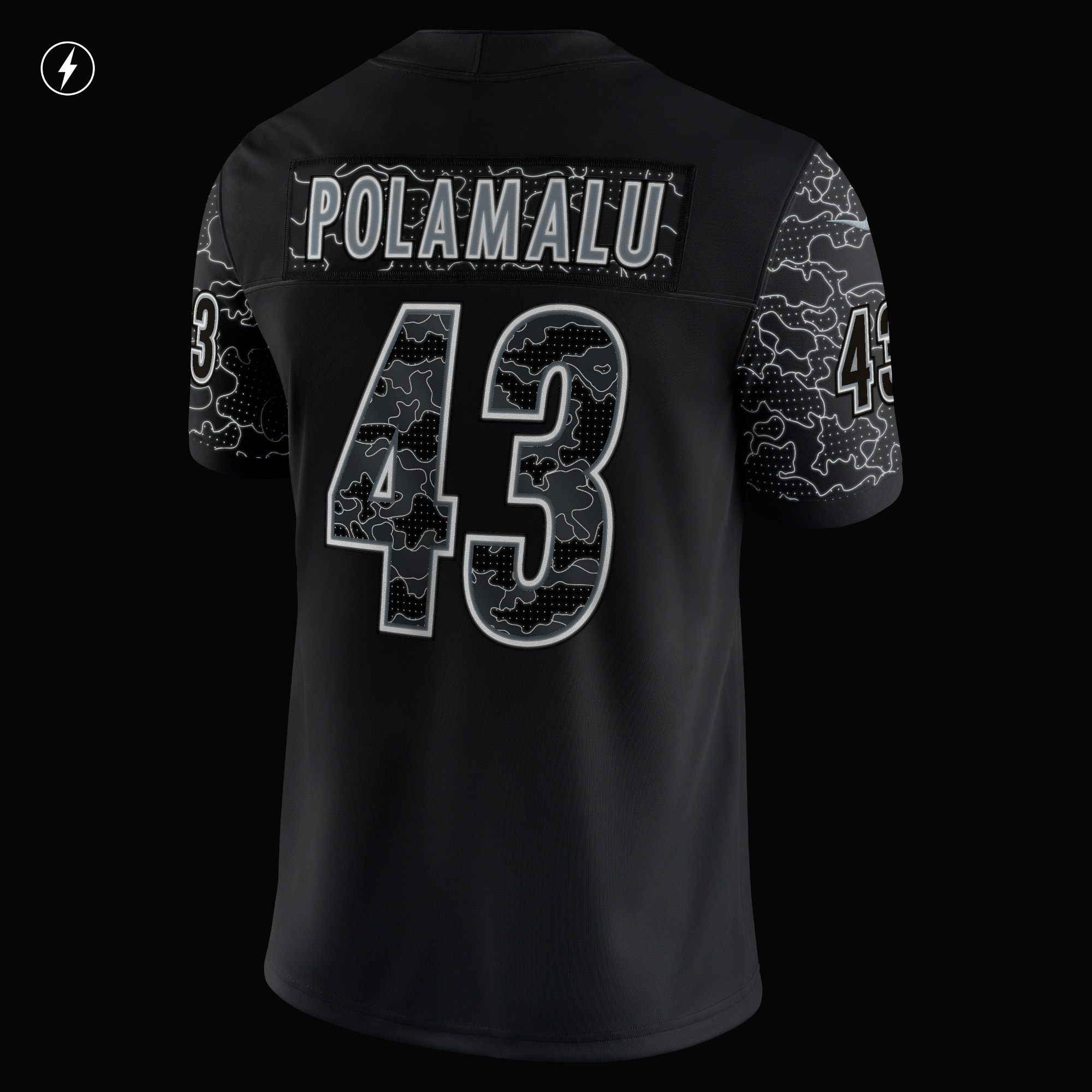 Troy Polamalu Pittsburgh Steelers Nike Retired Player RFLCTV Limited Jersey - Black - vstockx