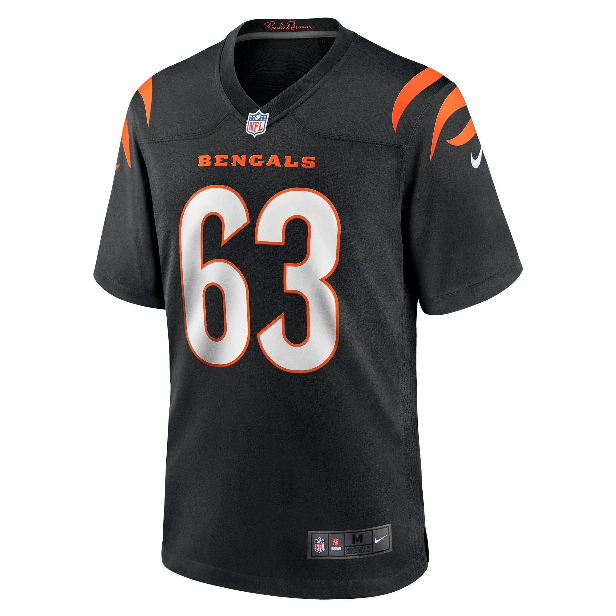 Men's Nike Trey Hill Black Cincinnati Bengals Game Jersey - vstockx