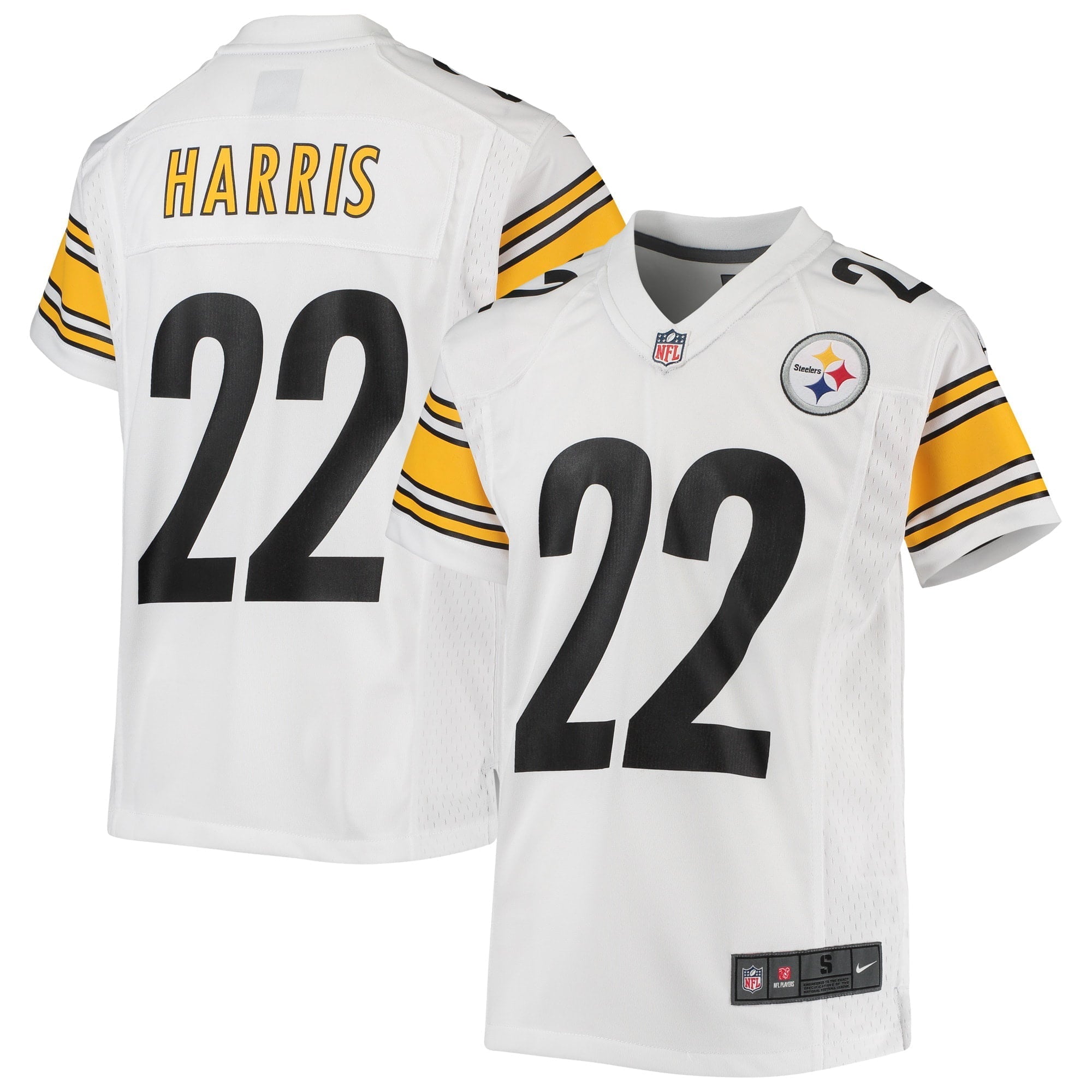 Youth Nike Najee Harris White Pittsburgh Steelers Game Jersey - vstockx