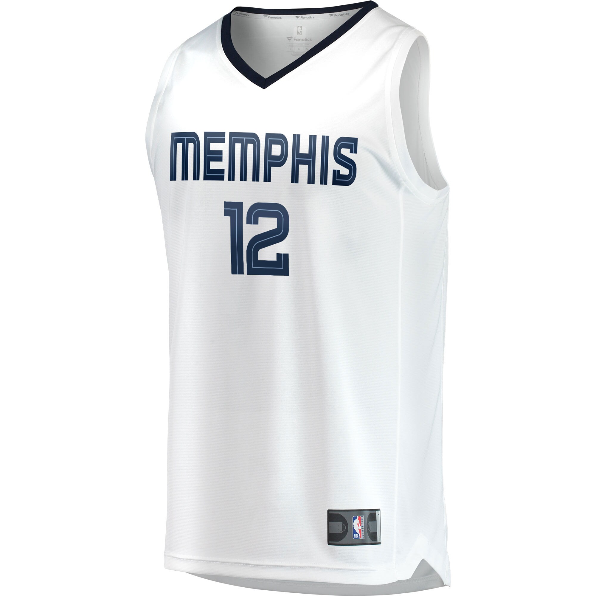 Ja Morant Memphis Grizzlies Fanatics Branded Fast Break Replica Player Jersey - Association Edition - White - vstockx