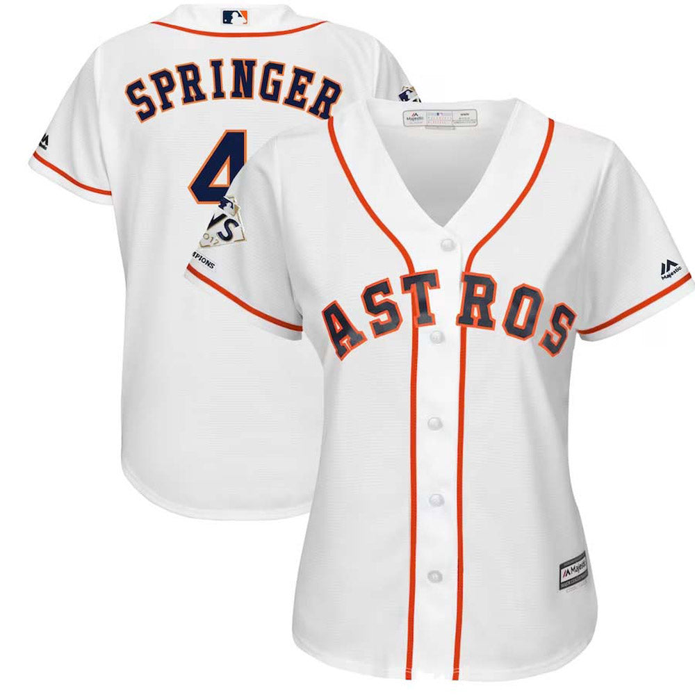 Women's Houston Astros George Springer Replica Home Jersey - White - vstockx