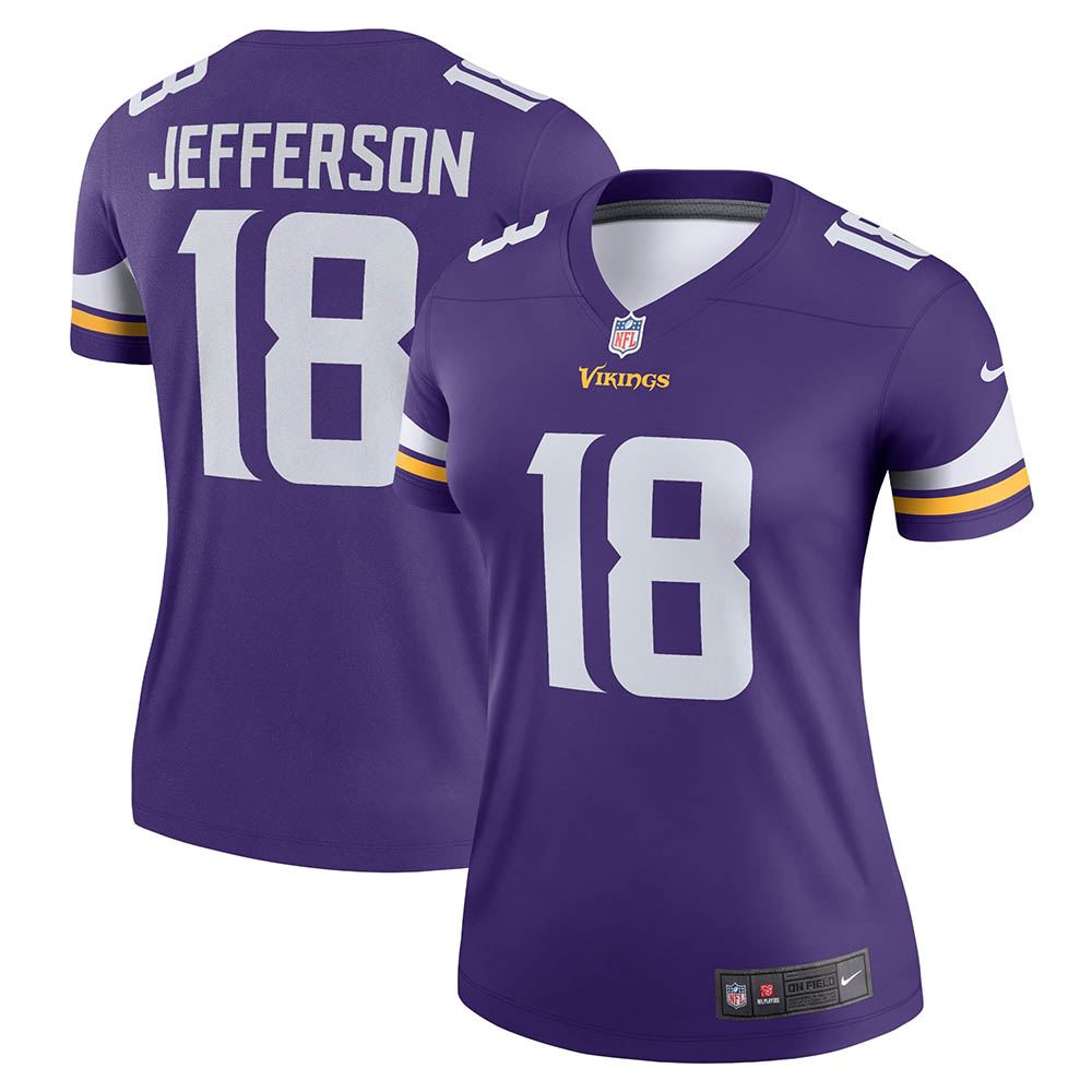 Women's Minnesota Vikings Justin Jefferson Legend Jersey Purple - vstockx