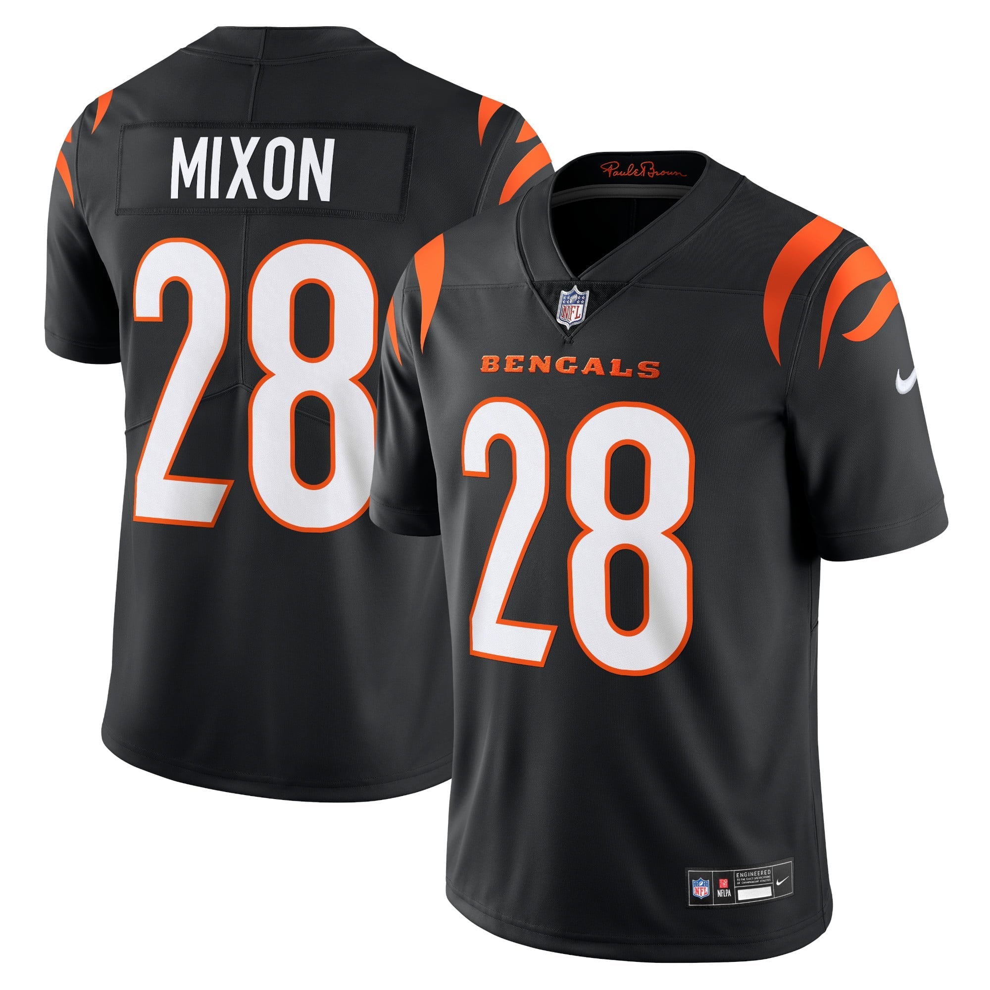 Men's Nike Joe Mixon Black Cincinnati Bengals Vapor Untouchable Limited Jersey - vstockx