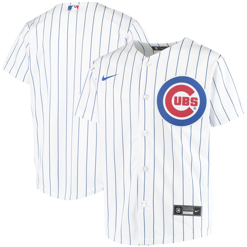 Youth Chicago Cubs White Home Replica Team Jersey - vstockx