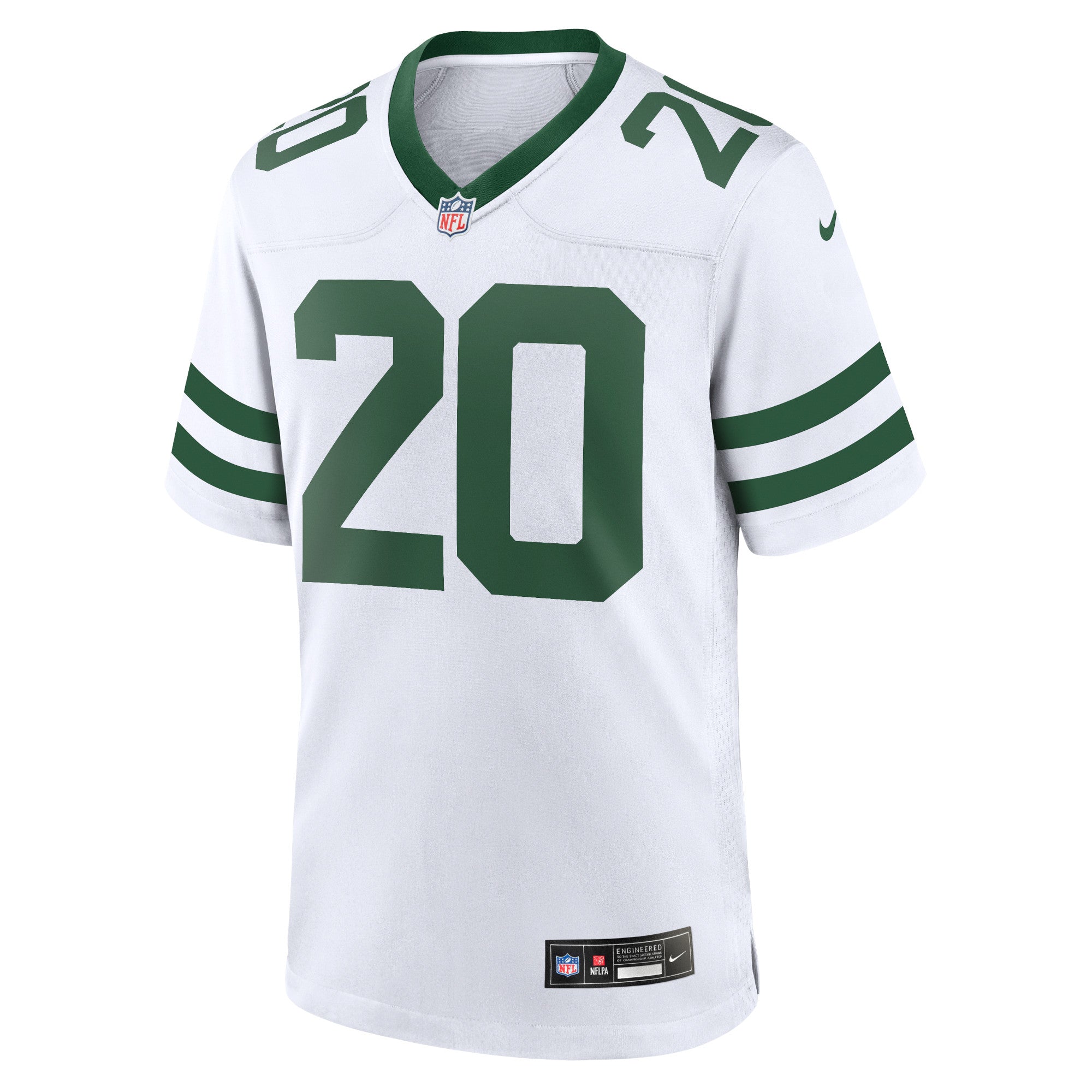 Men's Nike Breece Hall White New York Jets Legacy Player Game Jersey - vstockx