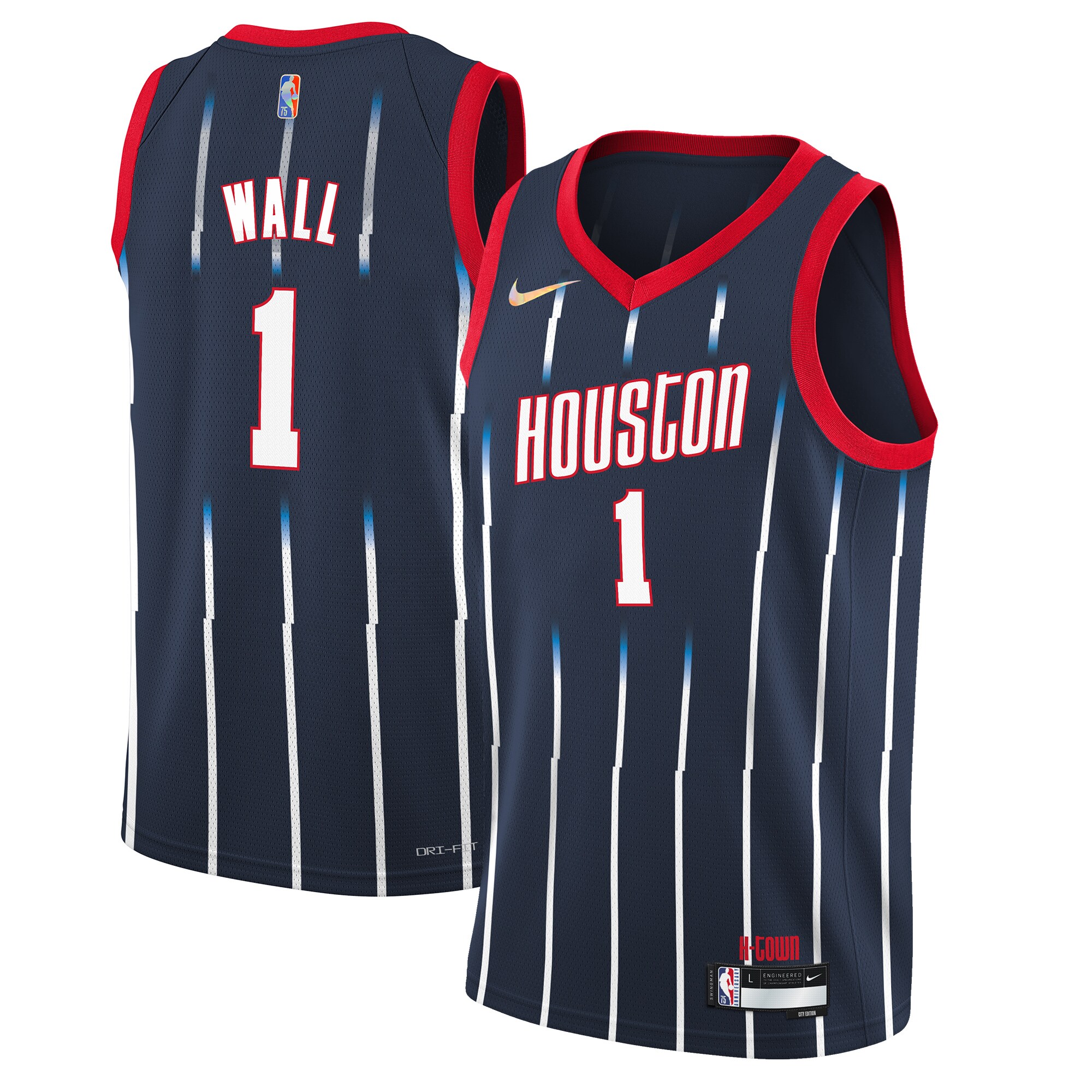 John Wall Houston Rockets Nike Youth 2021/22 Swingman Jersey - City Edition - Navy - vstockx
