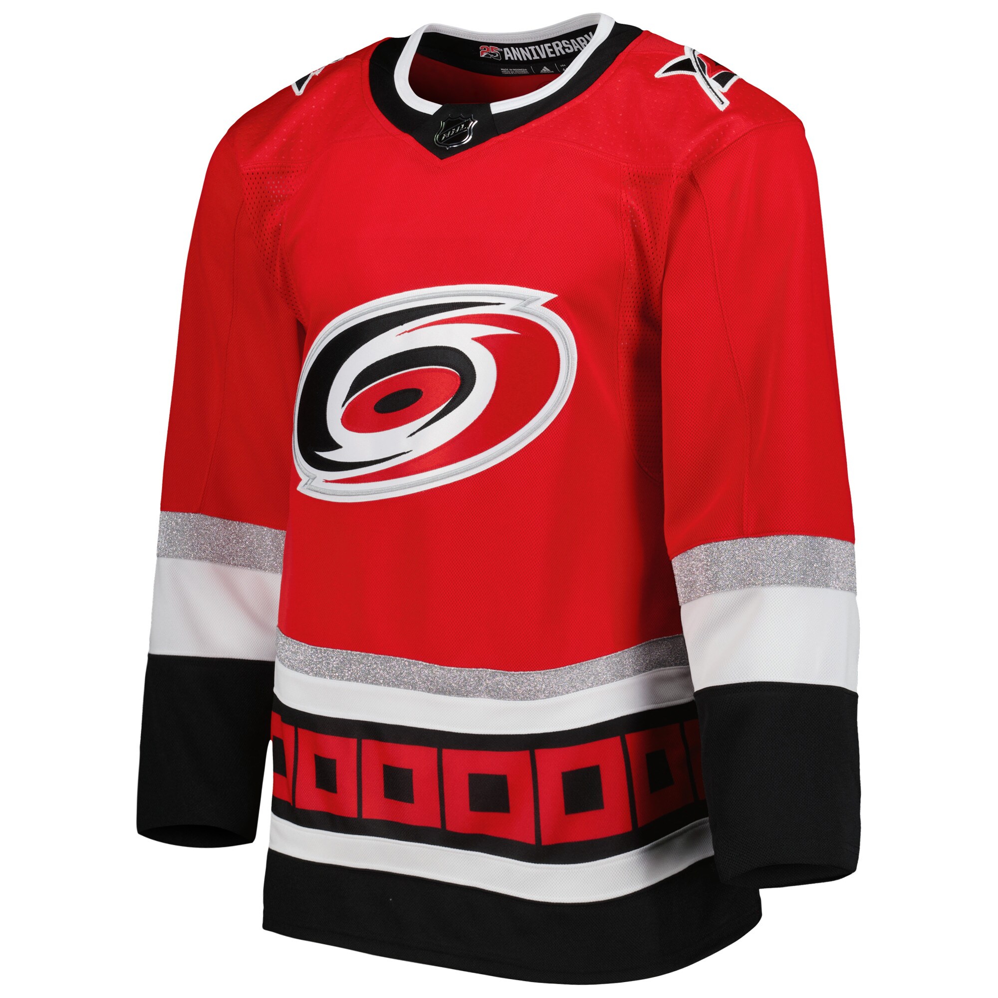 Carolina Hurricanes adidas 2022-23 25th Anniversary Primegreen Authentic Jersey - Red - vstockx