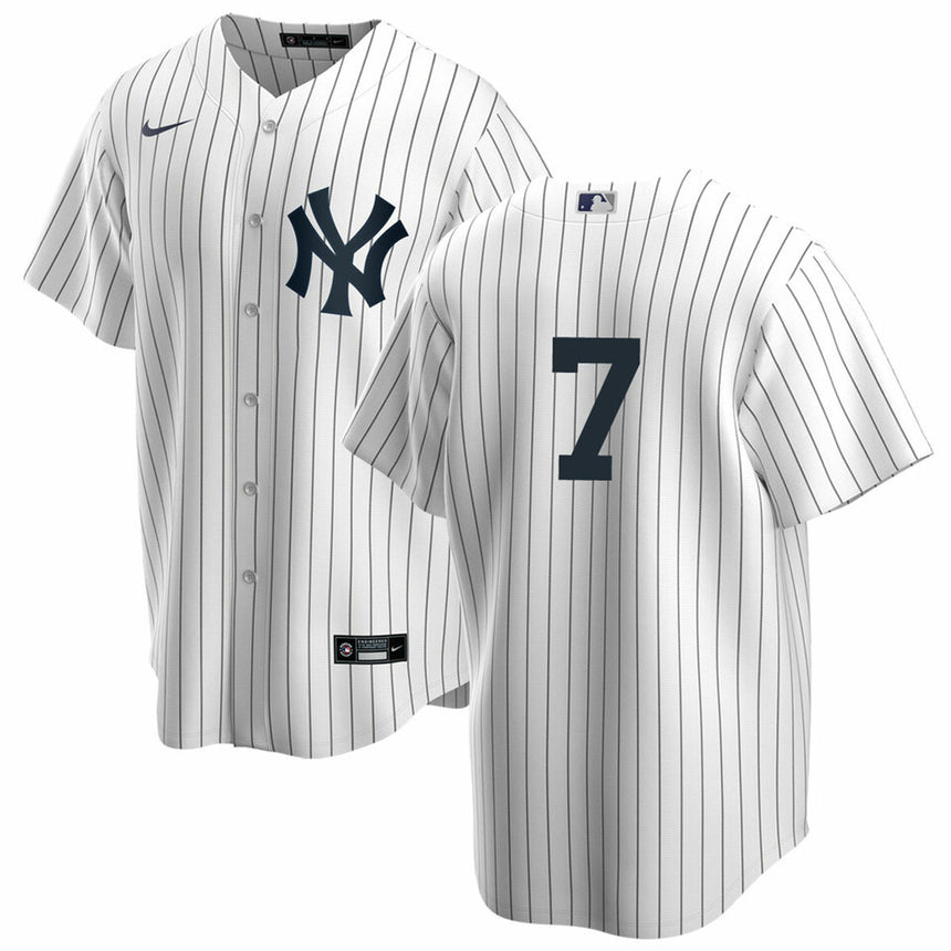 Men's Mickey Mantle White New York Yankees Home Official Replica Player Jersey - vstockx