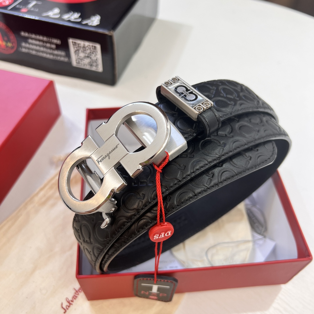 Streetwear Belt Ferragamo 320276 size:3.5cm - vstockx