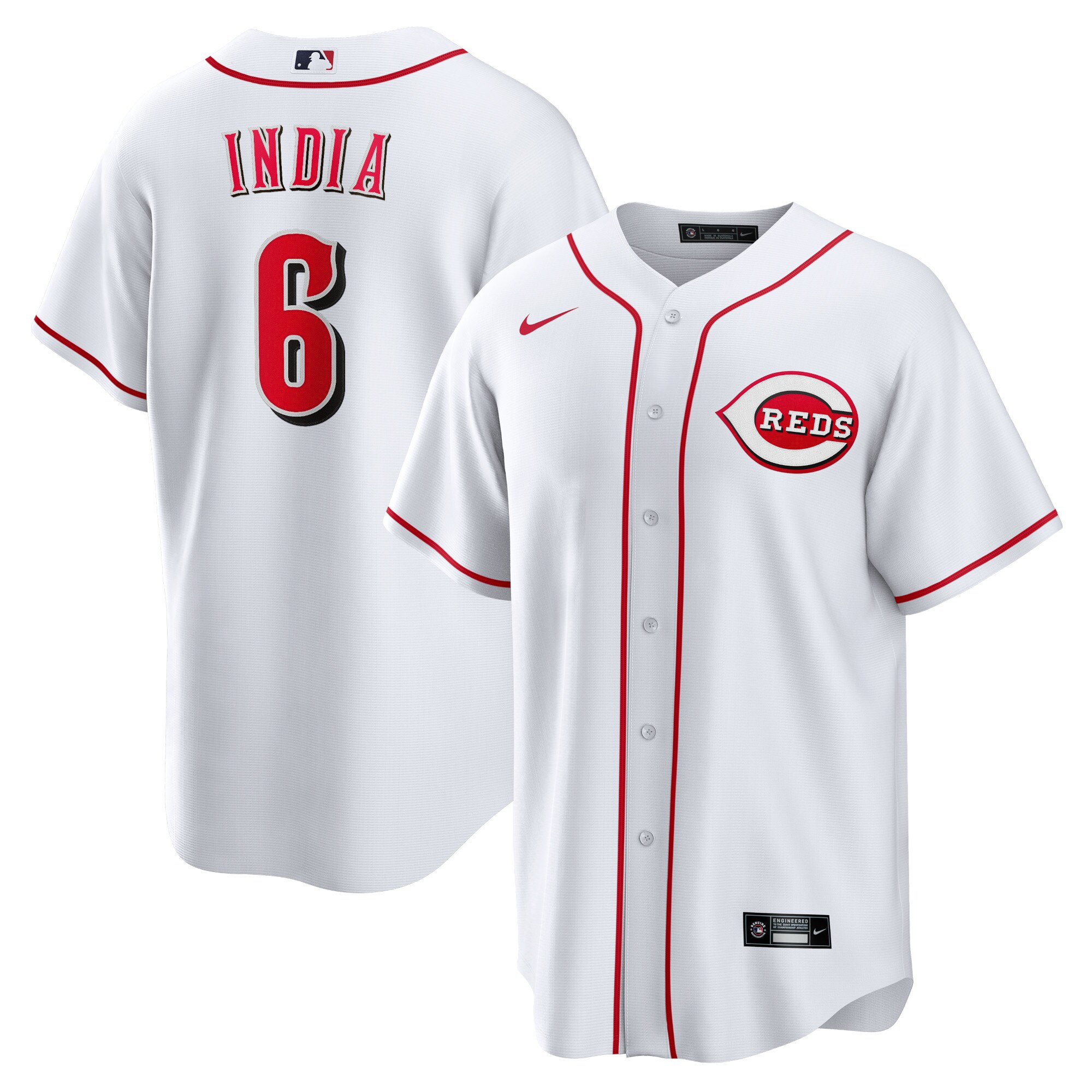 Jonathan India Cincinnati Reds Nike Replica Player Jersey - White - vstockx