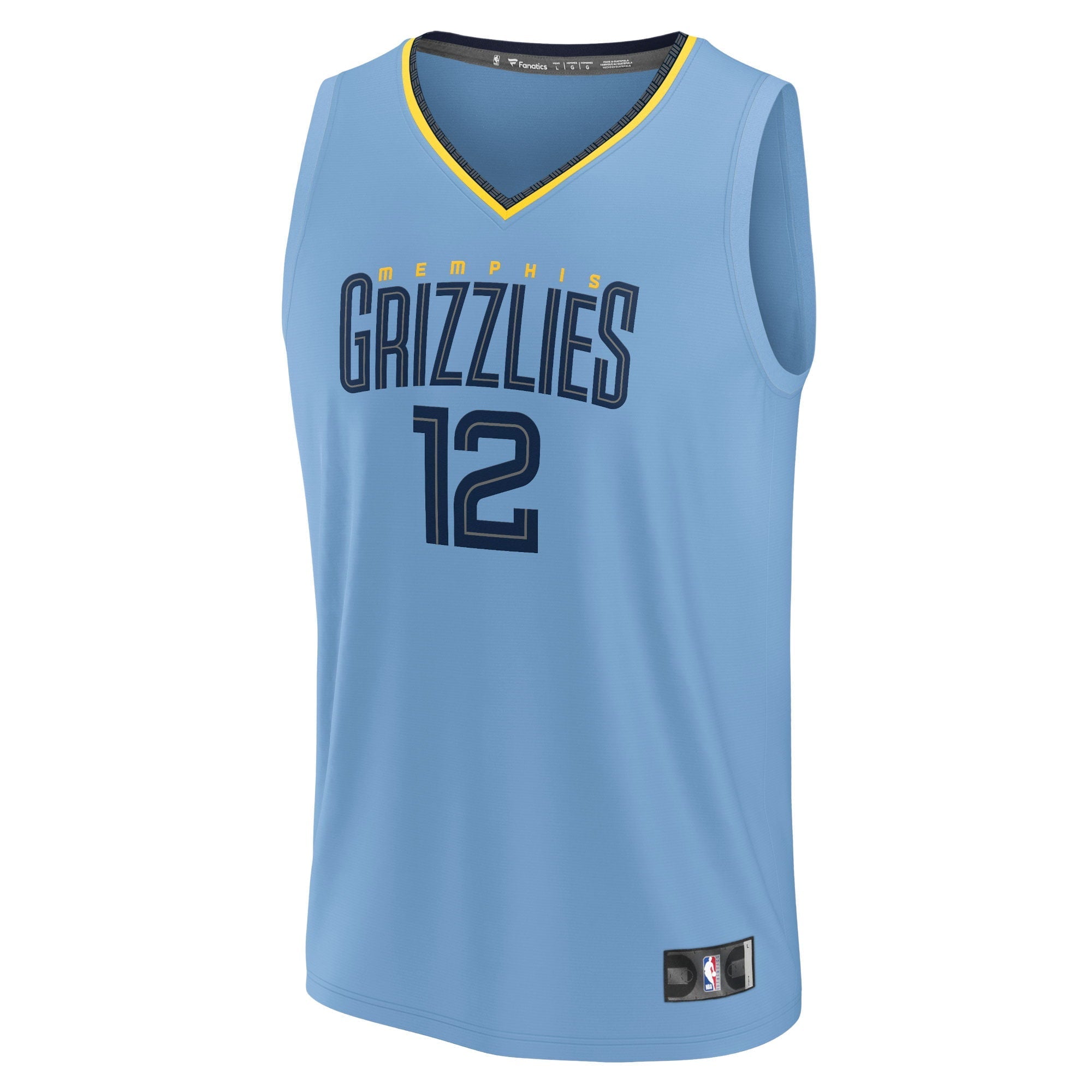 Youth Fanatics Branded Ja Morant Light Blue Memphis Grizzlies Fast Break Player Jersey - Statement Edition - vstockx