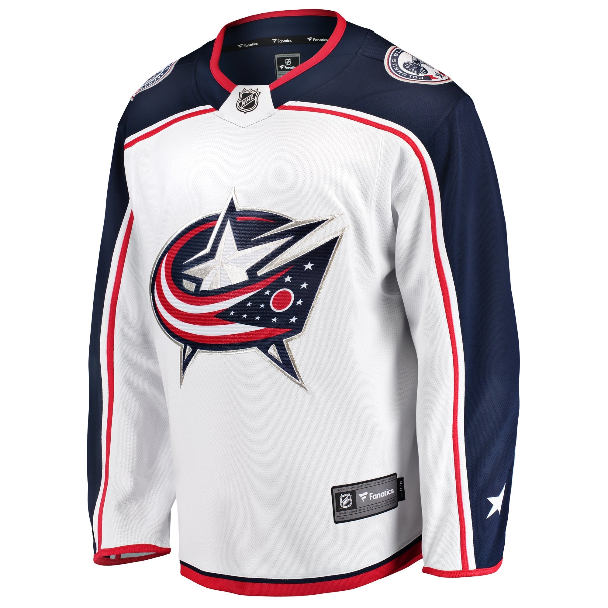 Men's Fanatics Branded White Columbus Blue Jackets Breakaway Away Jersey - vstockx