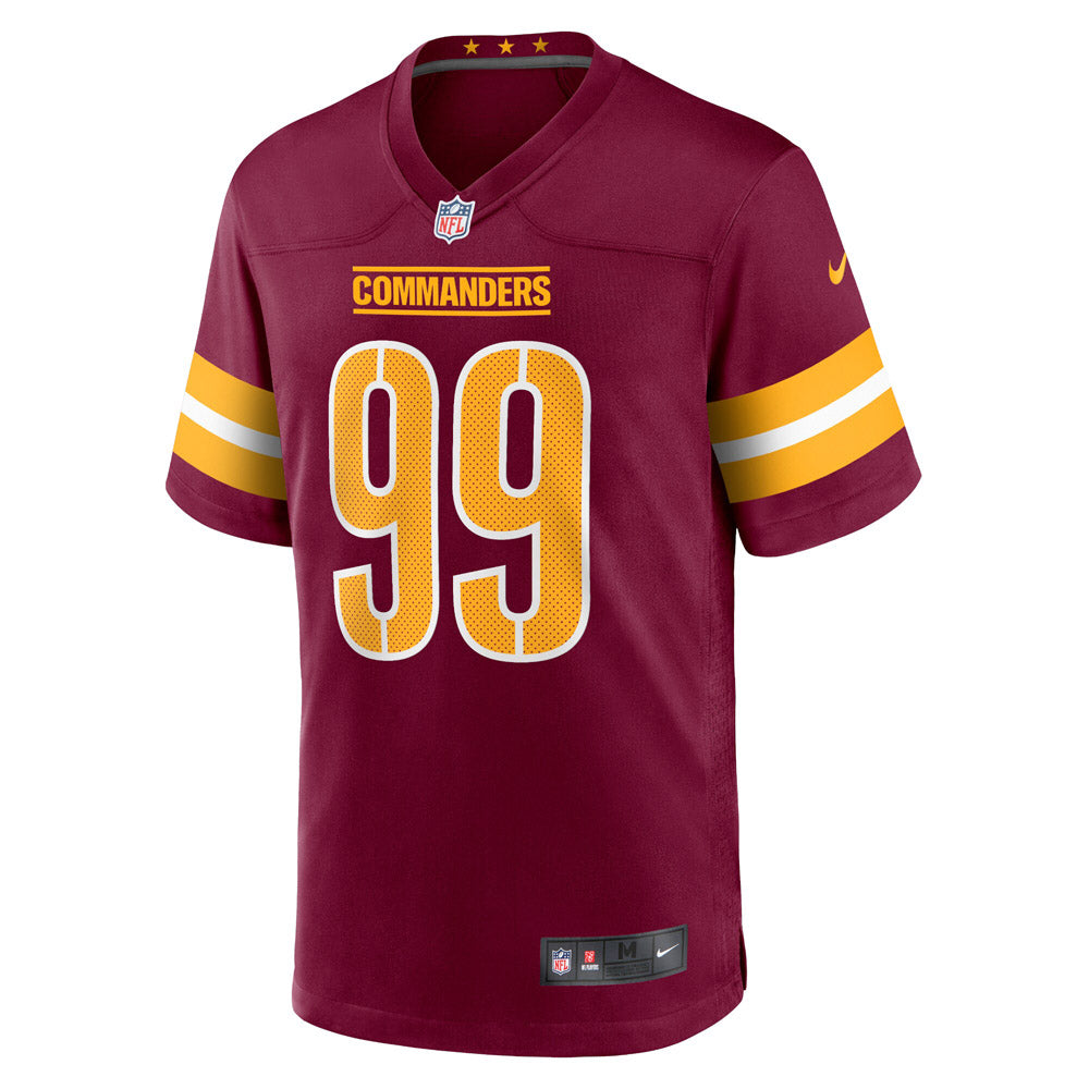 Youth Washington Commanders Chase Young Game Jersey Burgundy - vstockx