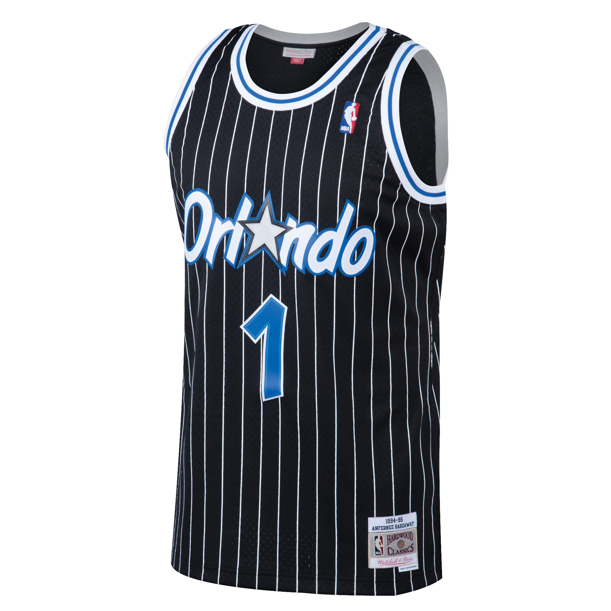 Penny Hardaway Orlando Magic Mitchell & Ness Hardwood Classics Swingman Jersey - Black - vstockx