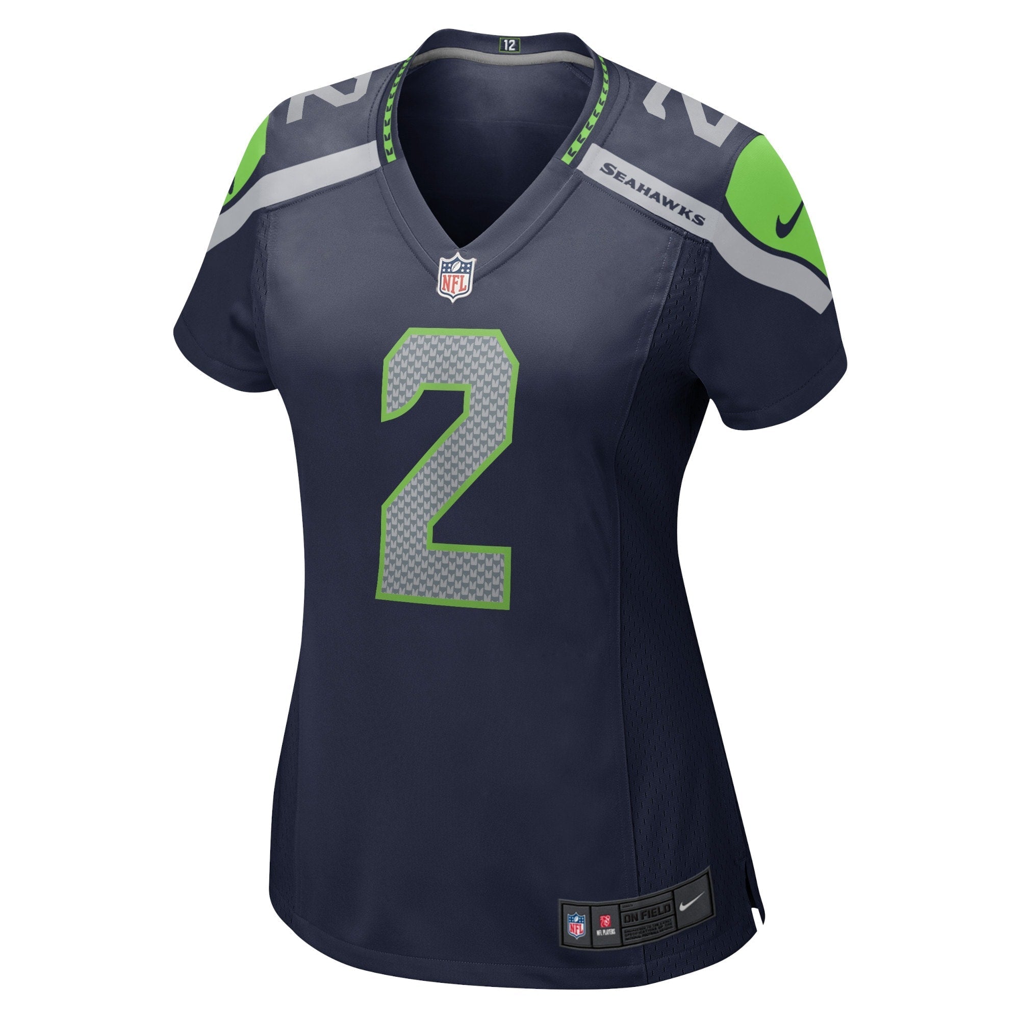 Women's Nike Drew Lock College Navy Seattle Seahawks Game Jersey - vstockx