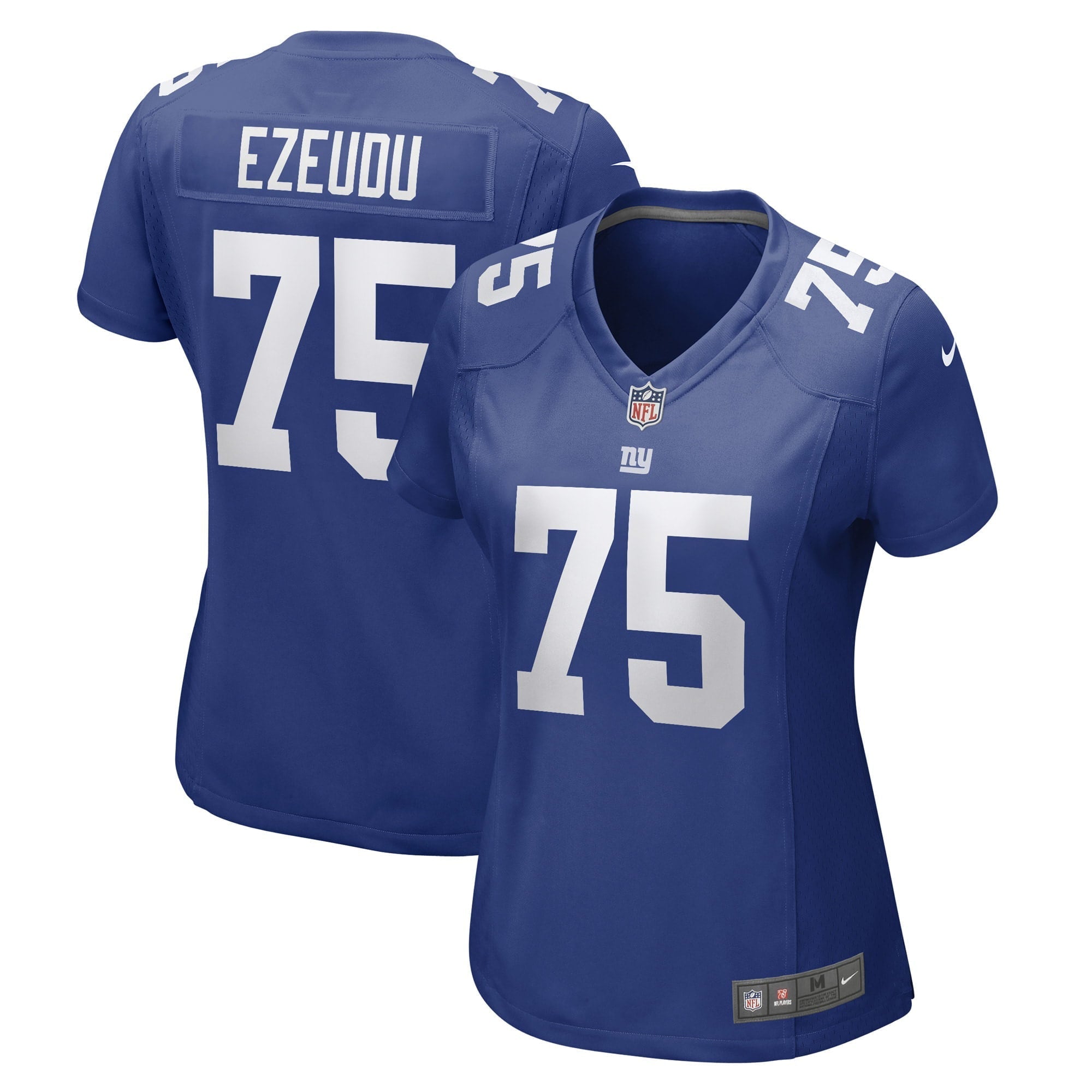 Women's Nike Joshua Ezeudu Royal New York Giants Game Player Jersey - vstockx