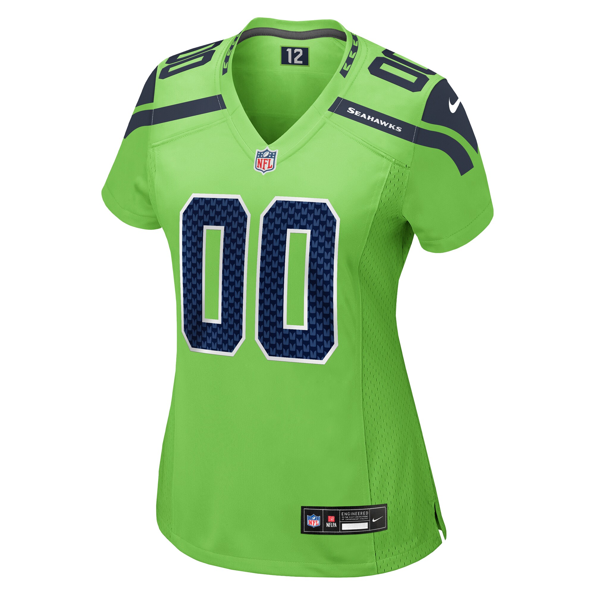 Seattle Seahawks Nike Women's Alternate Custom Game Jersey - Neon Green - vstockx