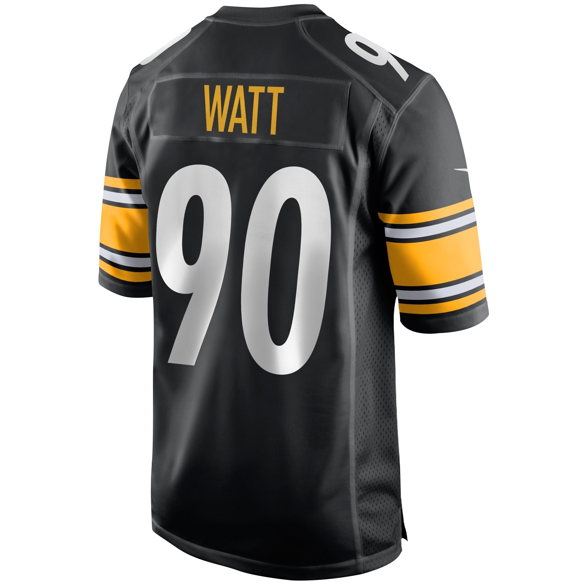 Men's Nike T.J. Watt Black Pittsburgh Steelers Game Jersey - vstockx
