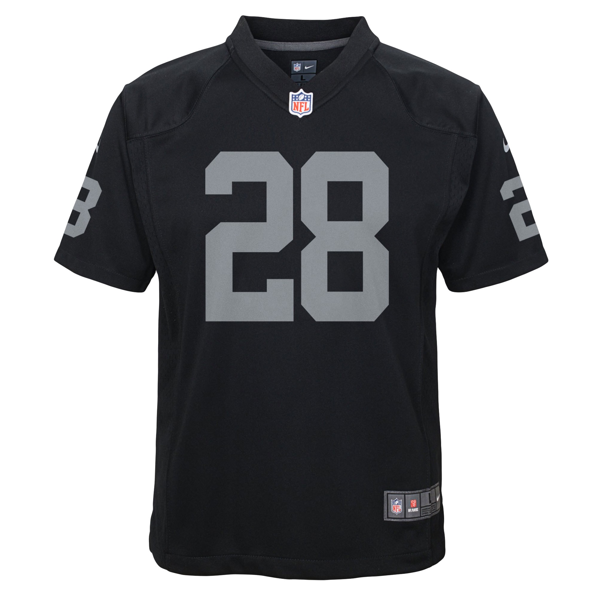 Josh Jacobs Las Vegas Raiders Nike Youth Game Jersey - Black - vstockx
