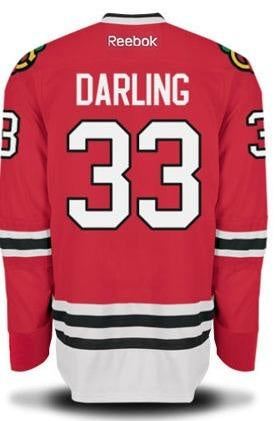 Womens Chicago Blackhawks Scott Darling Reebok Home Replica Jersey - vstockx