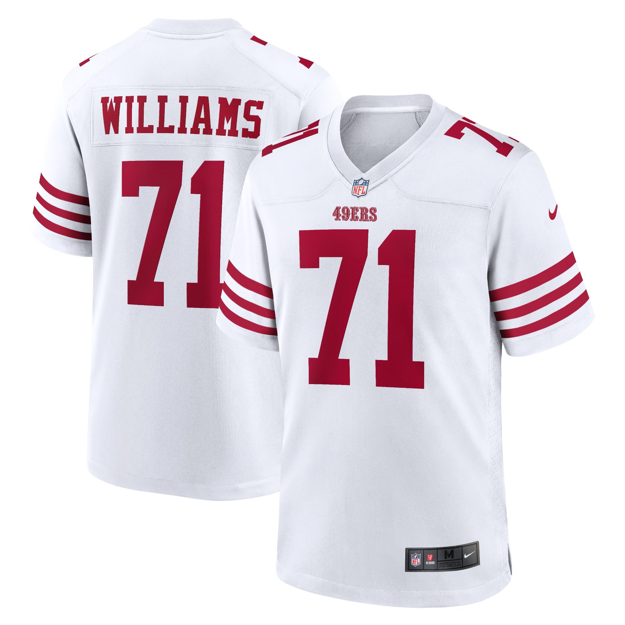 Men's Nike Trent Williams White San Francisco 49ers Player Game Jersey - vstockx