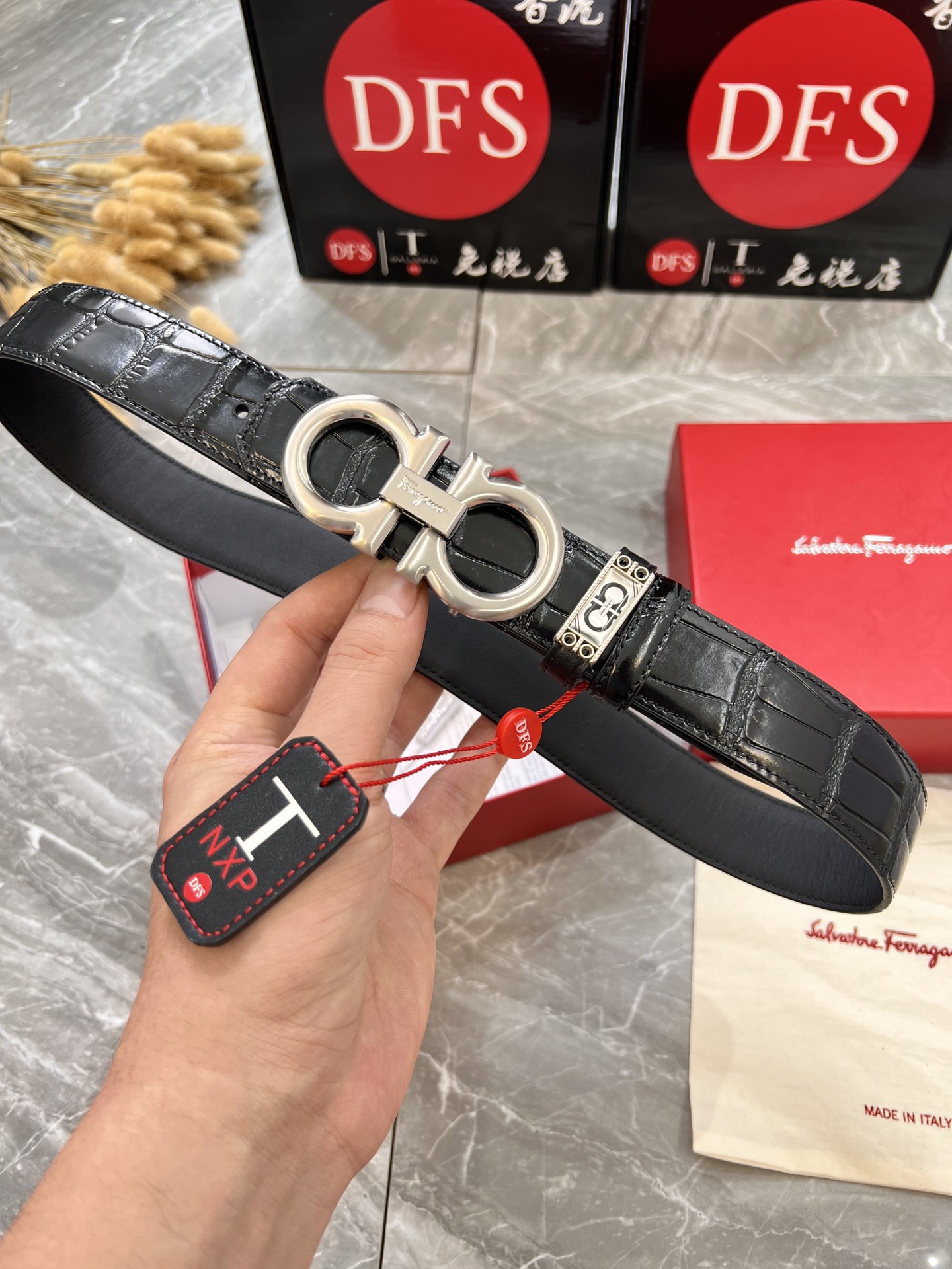 Streetwear Belt Ferragamo 319851 size:3.5cm - vstockx