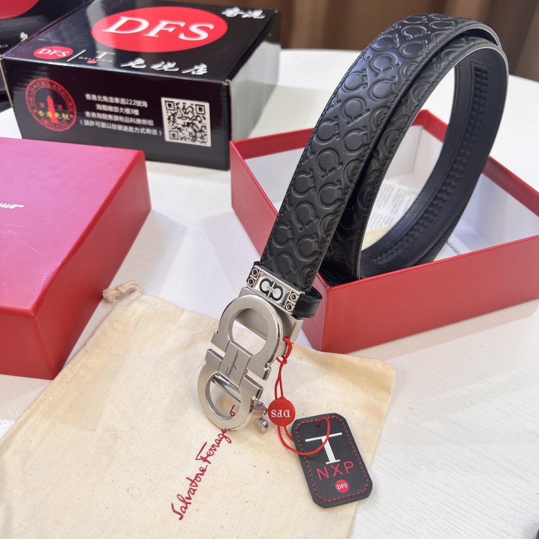 Streetwear Belt Ferragamo 320276 size:3.5cm - vstockx