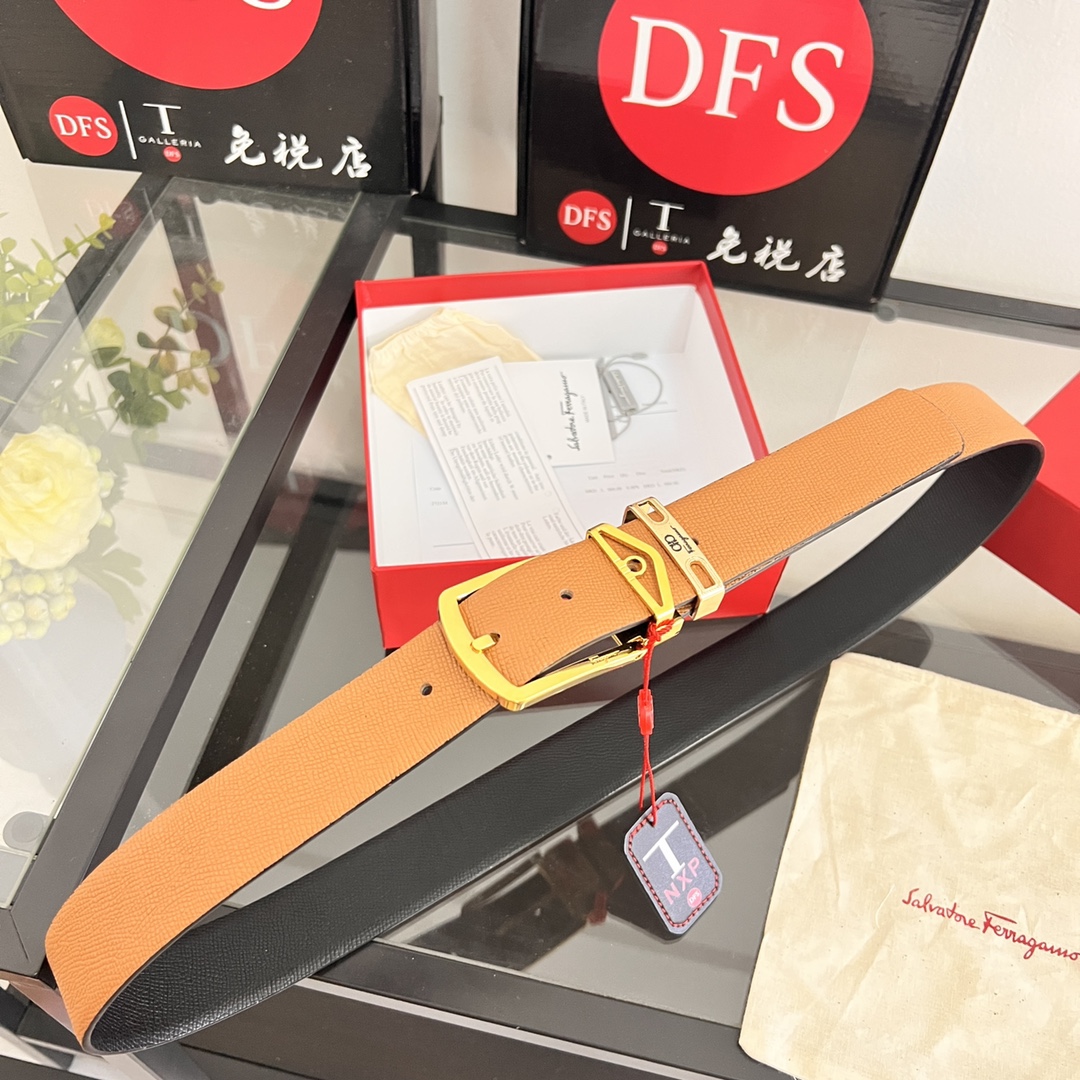 Streetwear Belt Ferragamo 320210 size:3.5cm - vstockx