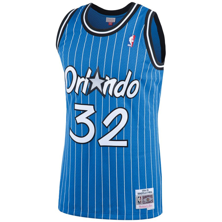 Men's Shaquille O'Neal Orlando Magic 1994-95 Blue Swingman Replica Jersey By Mitchell & Ness - vstockx