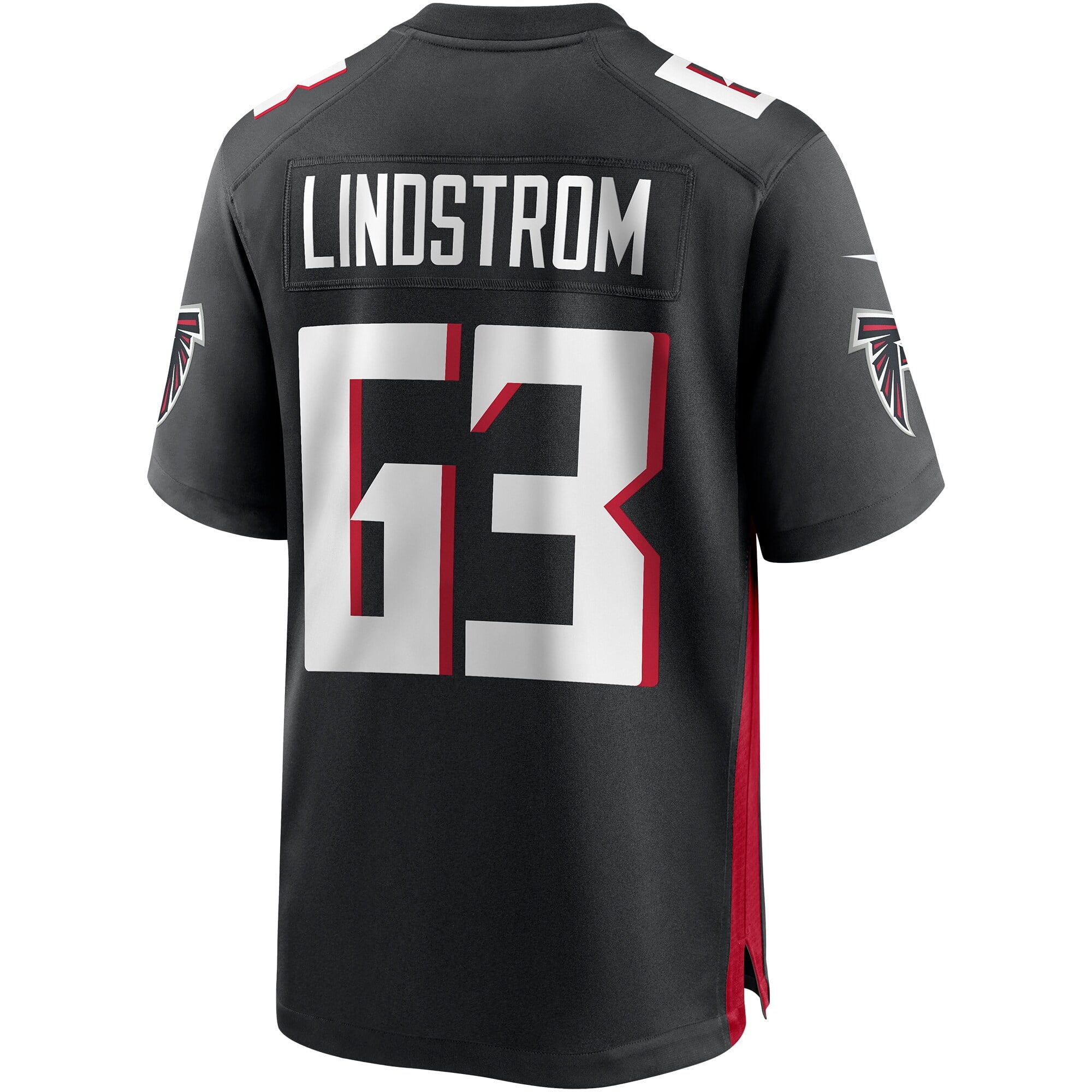 Men's Nike Chris Lindstrom Black Atlanta Falcons Game Jersey - vstockx