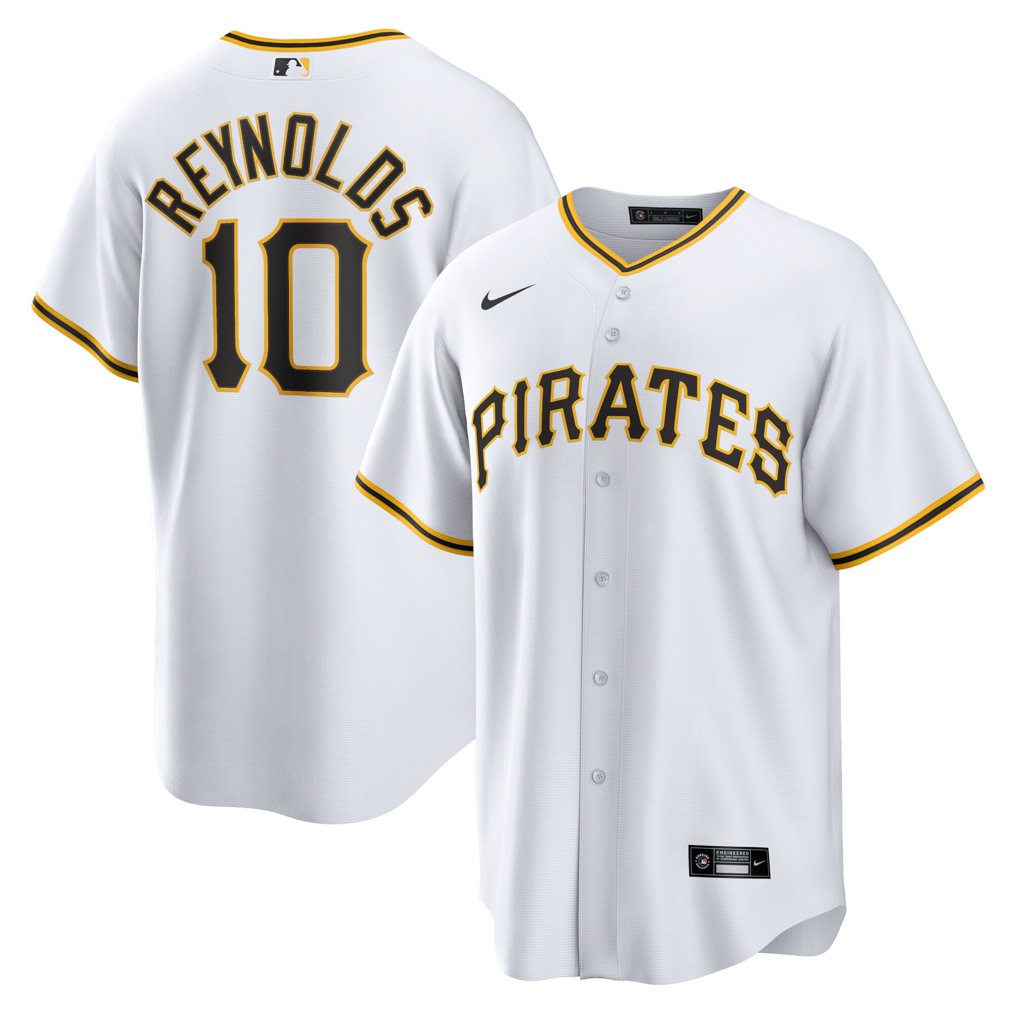 Bryan Reynolds Pittsburgh Pirates Nike Replica Player Jersey - White - vstockx