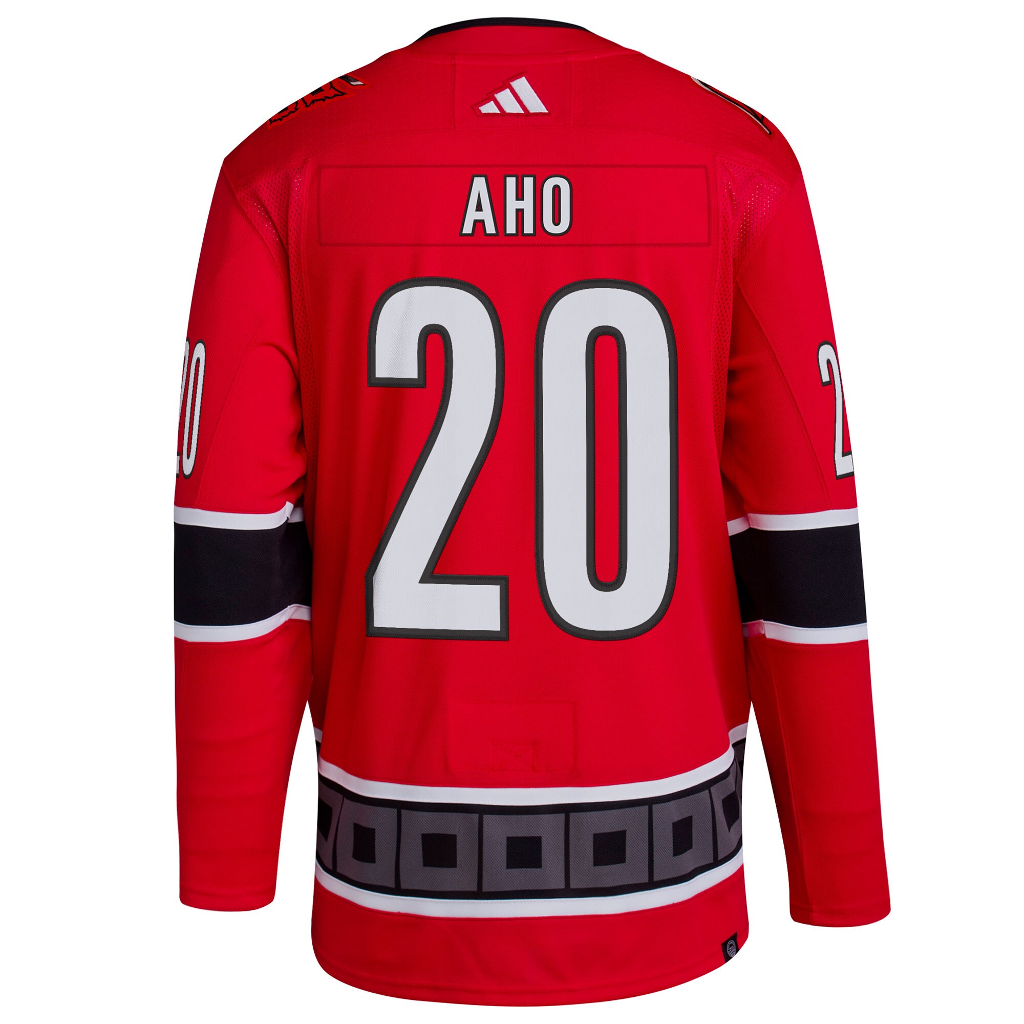Sebastian Aho Carolina Hurricanes adidas Reverse Retro 2.0 Authentic Player Jersey - Red - vstockx