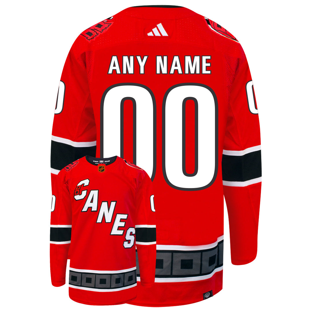 Customizable Carolina Hurricanes Adidas 2022 Primegreen Reverse Retro Authentic NHL Hockey Jersey - vstockx